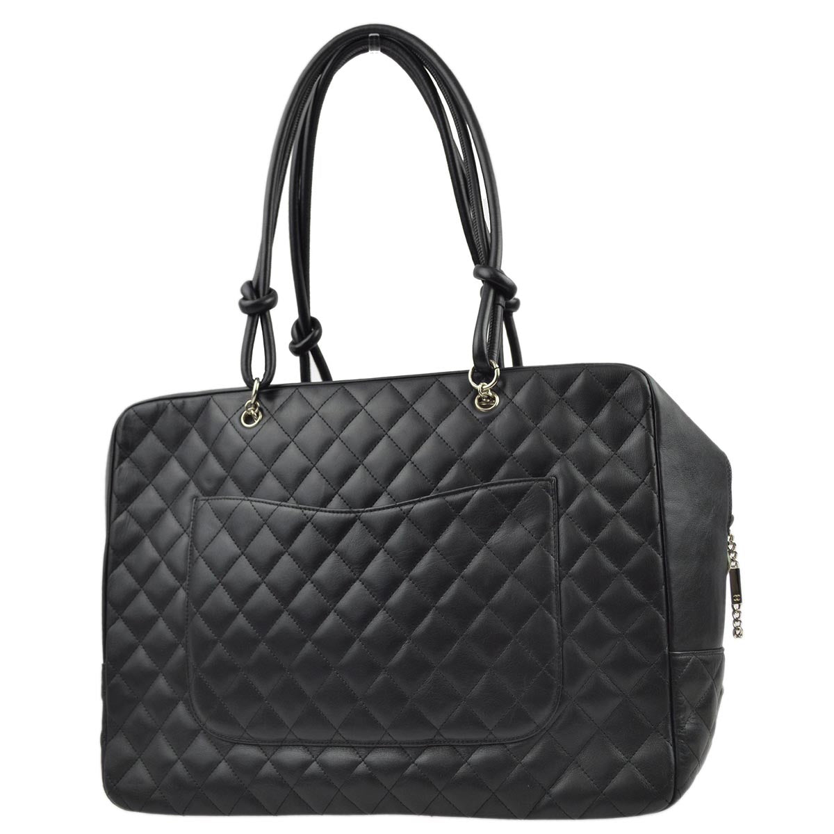 Luxury Chanel 2004-2005 Black Calfskin Cambon Ligne Handbag