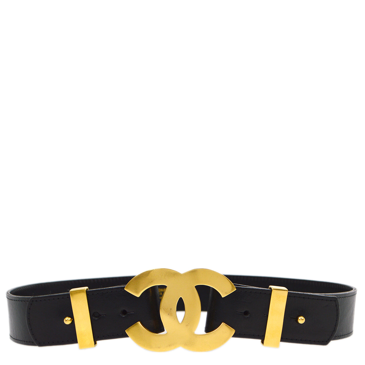 Luxury Chanel Belt Black 96A #80/32 Small New