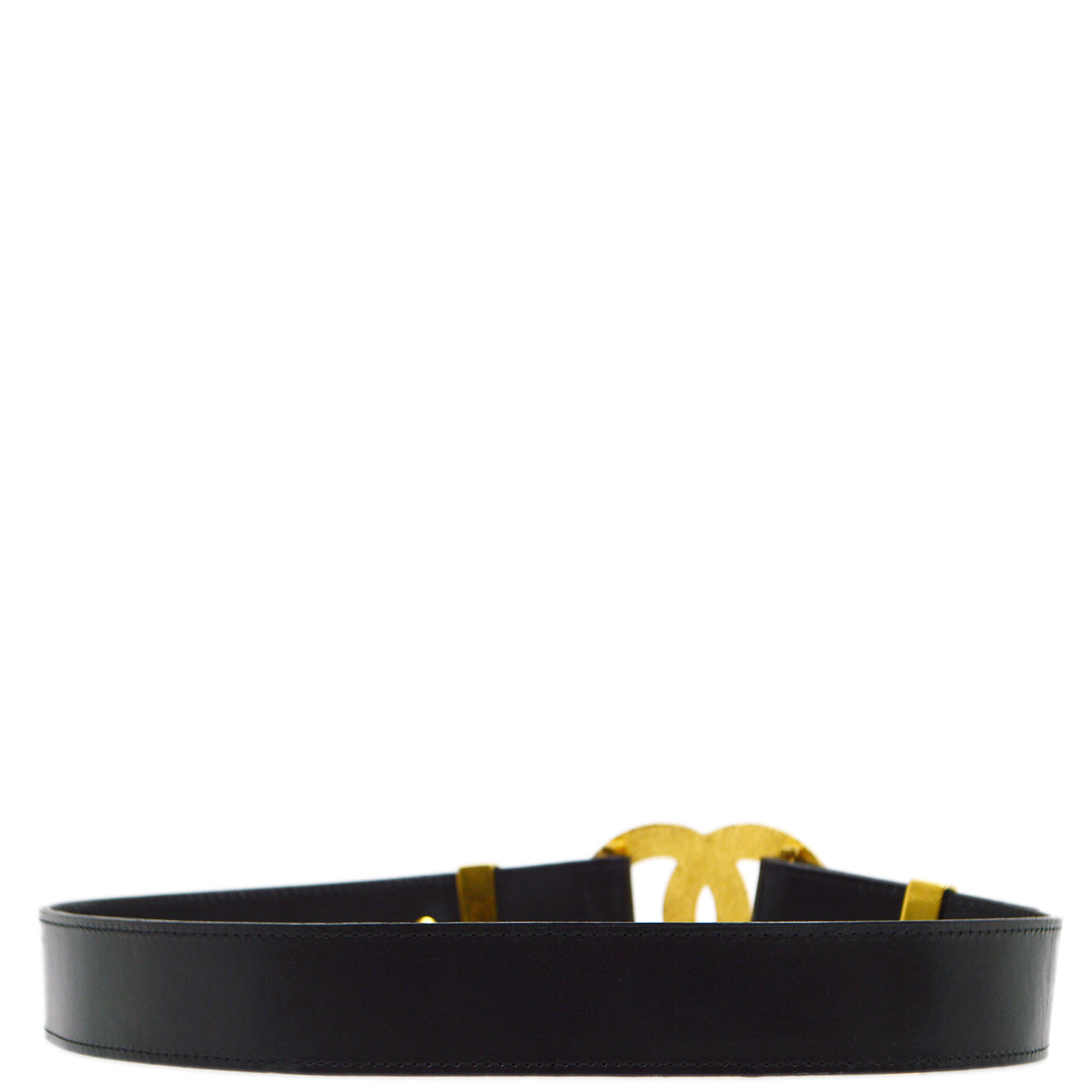 Luxury Chanel Belt Black 96A #80/32 Small New