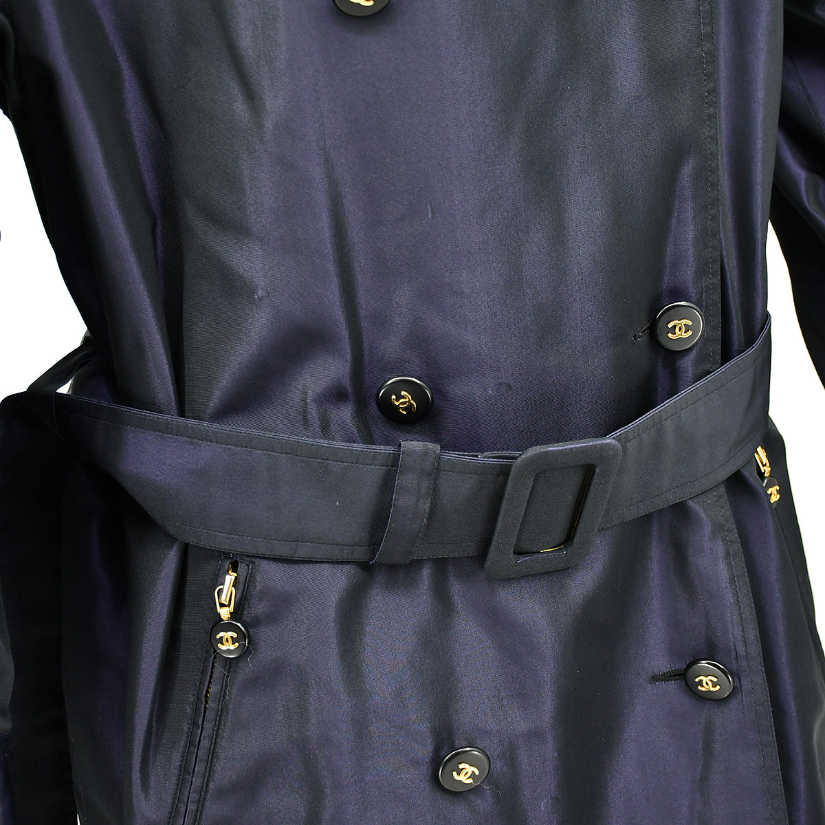 Luxury Chanel Coat Navy