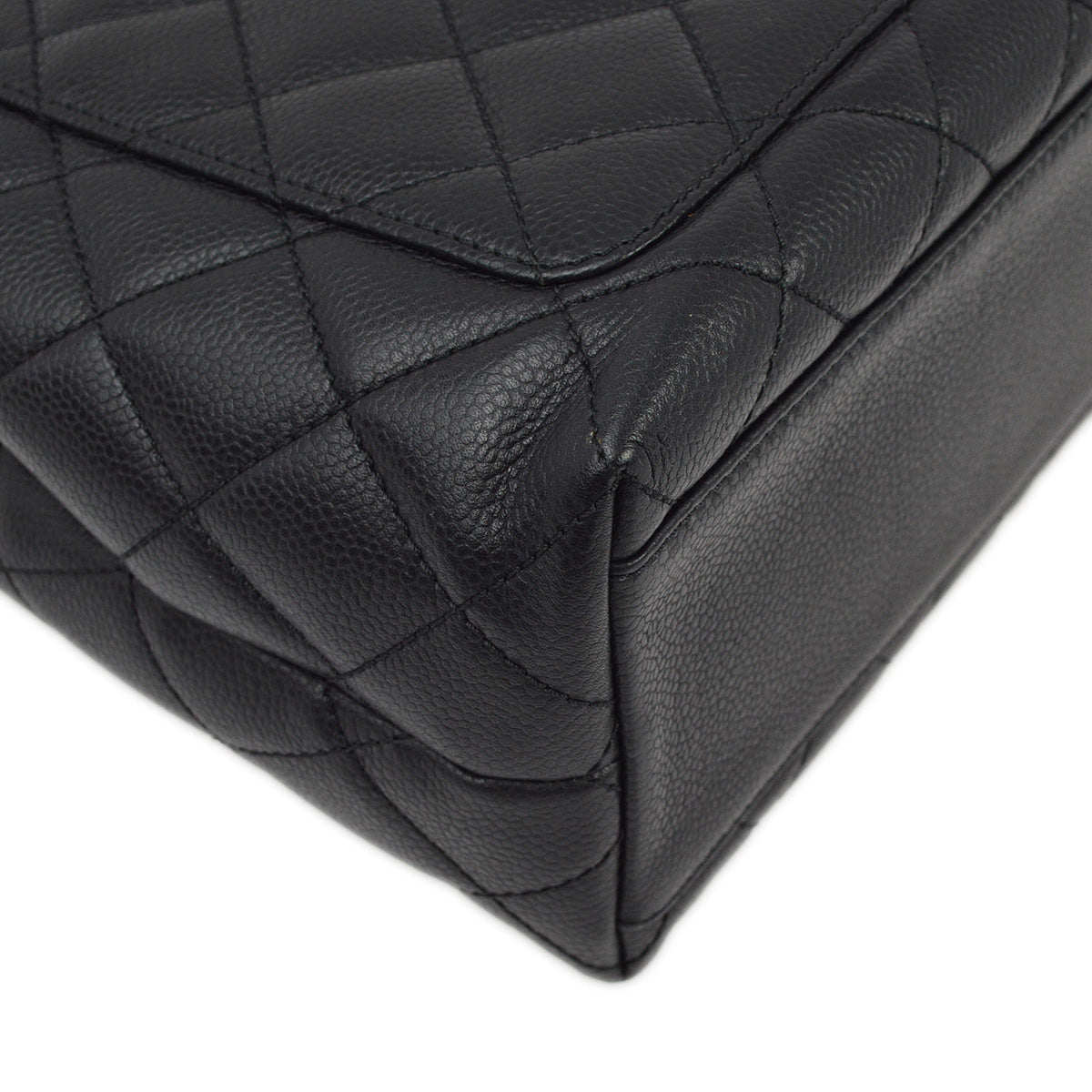 Luxury Chanel 2001-2003 Black Caviar Kelly Handbag