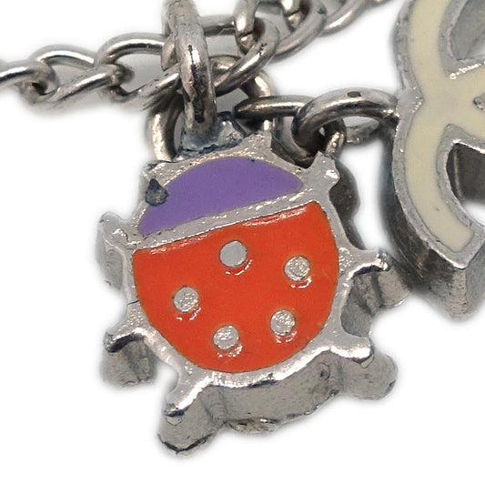 Luxury Chanel Silver Chain Ladybug Bracelet 04P