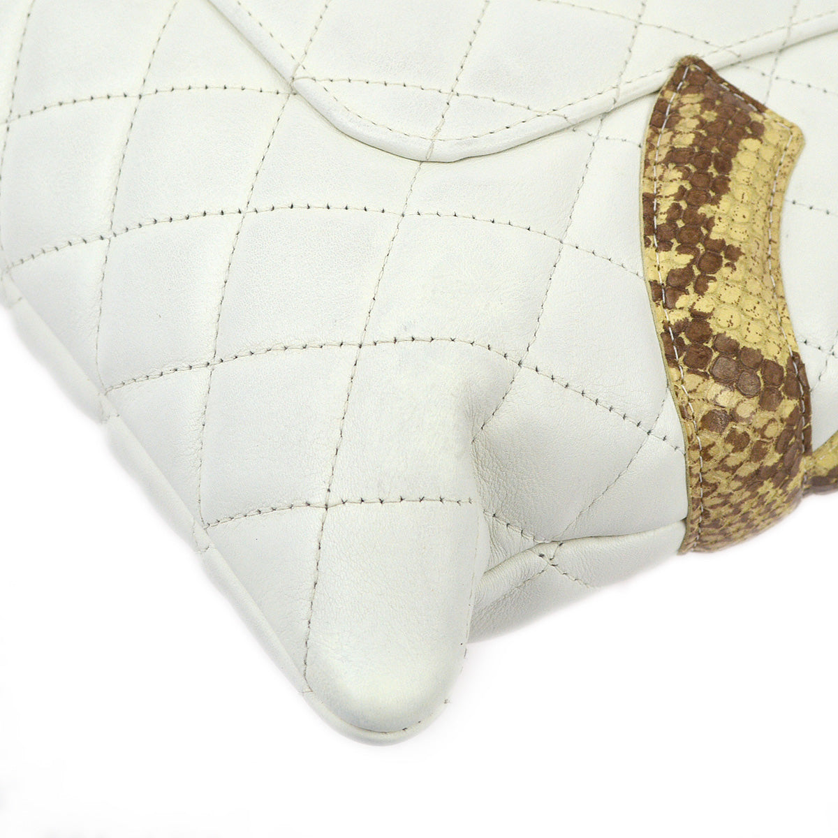 Luxury Chanel 2004-2005 White Calfskin Cambon Ligne Tote Handbag