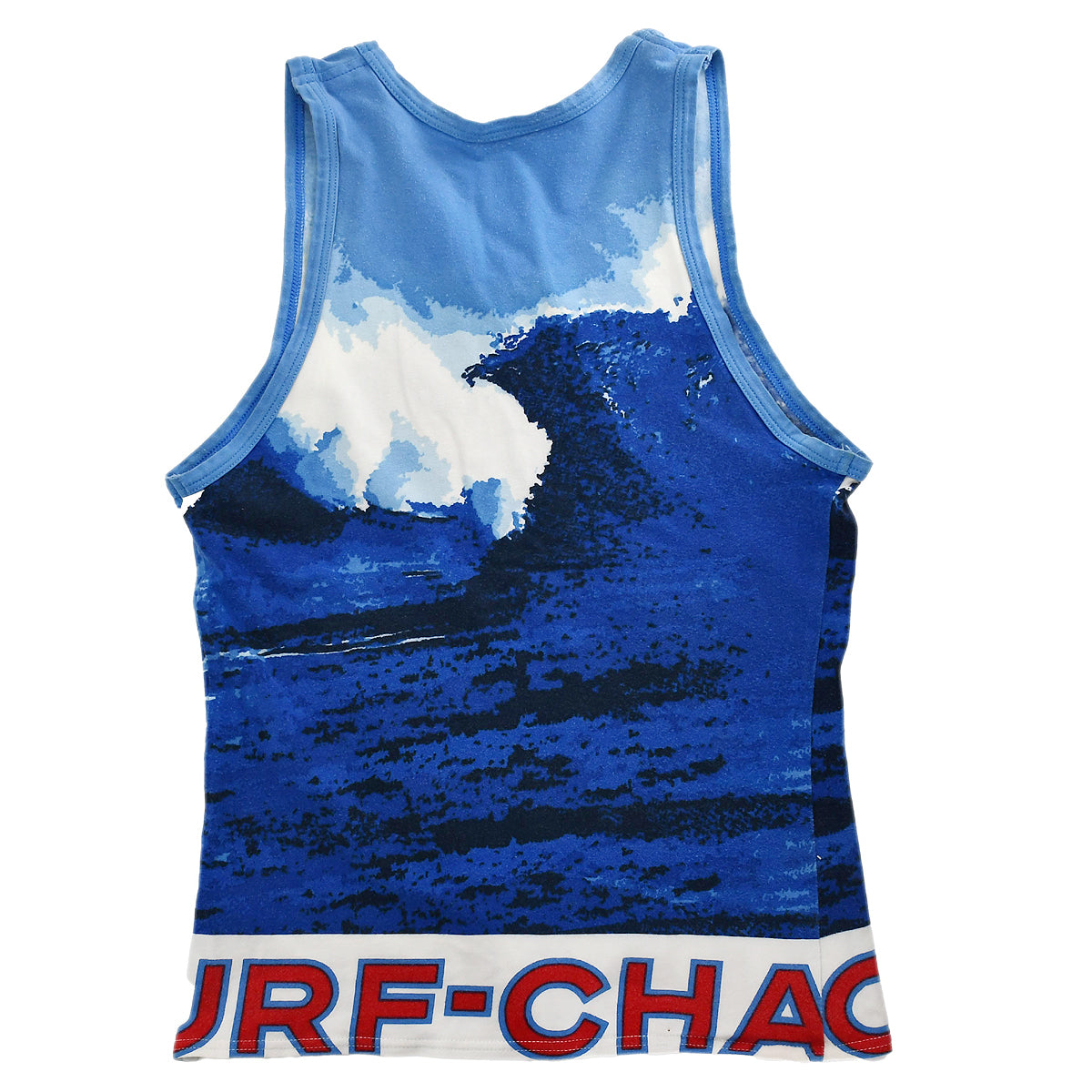 Luxury Chanel Surf Line Sleeveless Top Blue