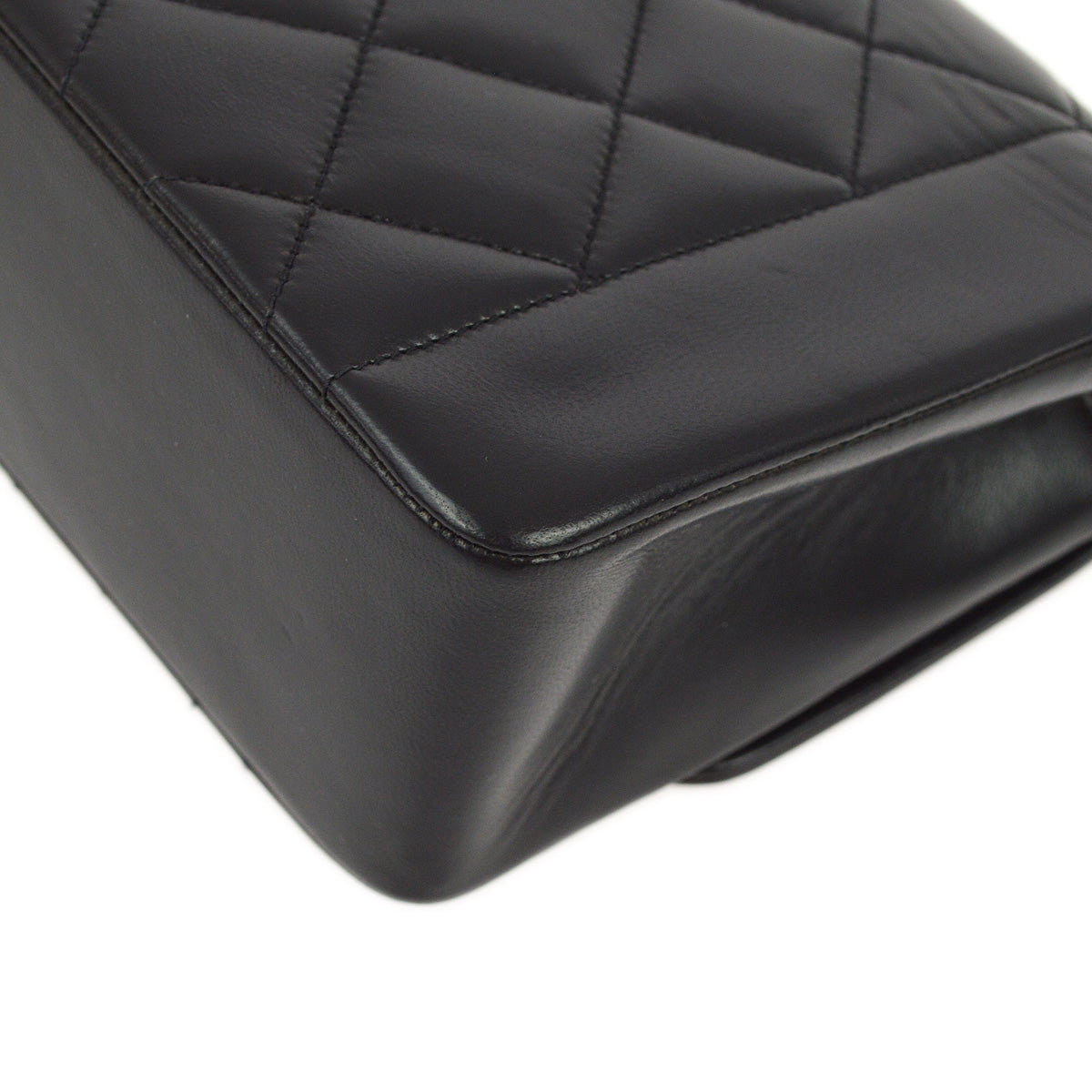 Luxury Chanel 1994-1996 Black Lambskin Small Diana Shoulder Bag