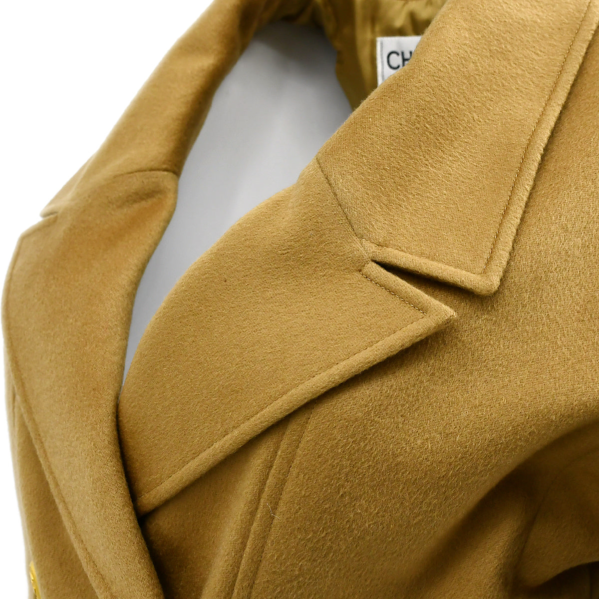 Luxury Chanel Double Breasted Jacket Beige 96A #40