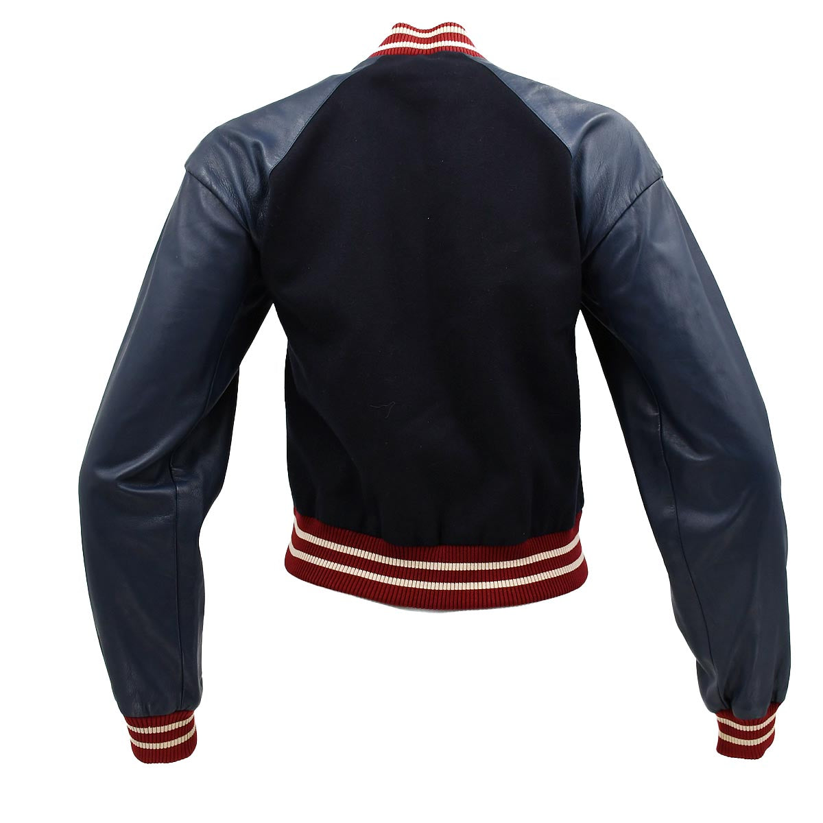 Luxury Chanel Spring Letterman Bomber Jacket Navy 04P #38