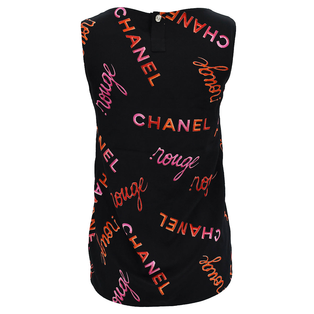 Luxury Chanel Sleeveless Tank Top Black 96P #34
