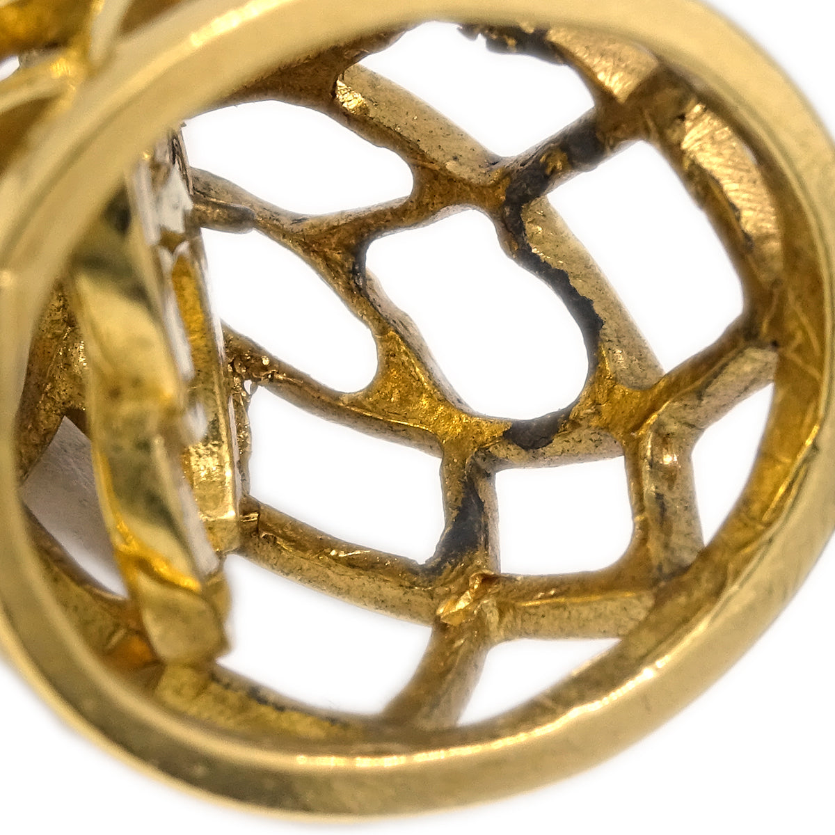 Luxury Chanel Gold Bell Dangle Earrings Clip-On