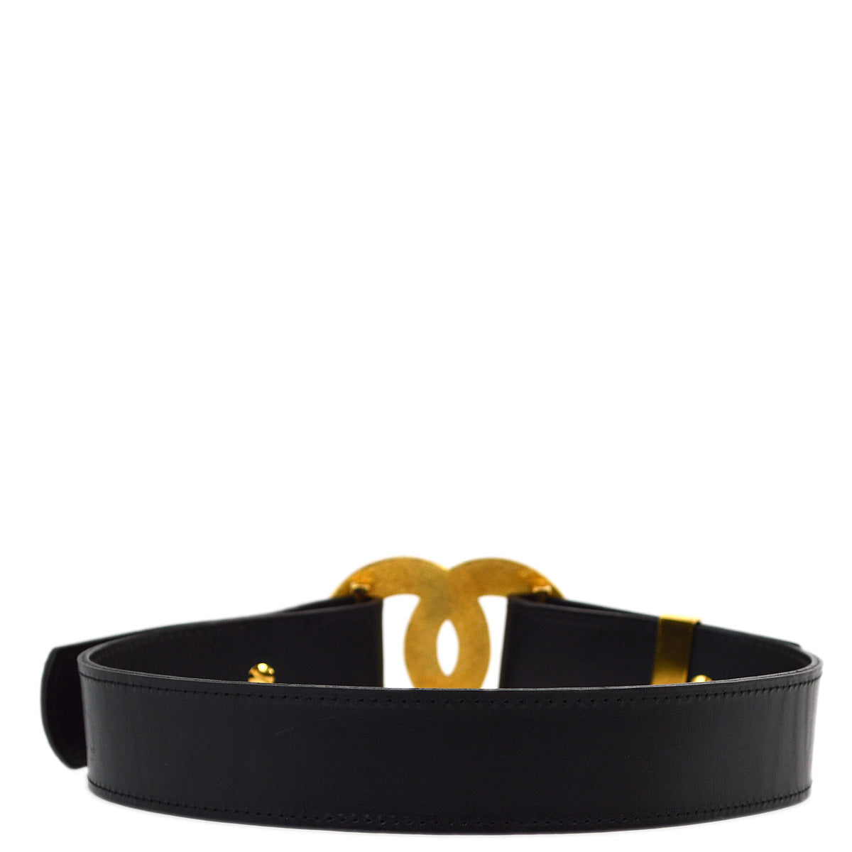 Luxury Chanel Black Belt #65/26 96A Small New