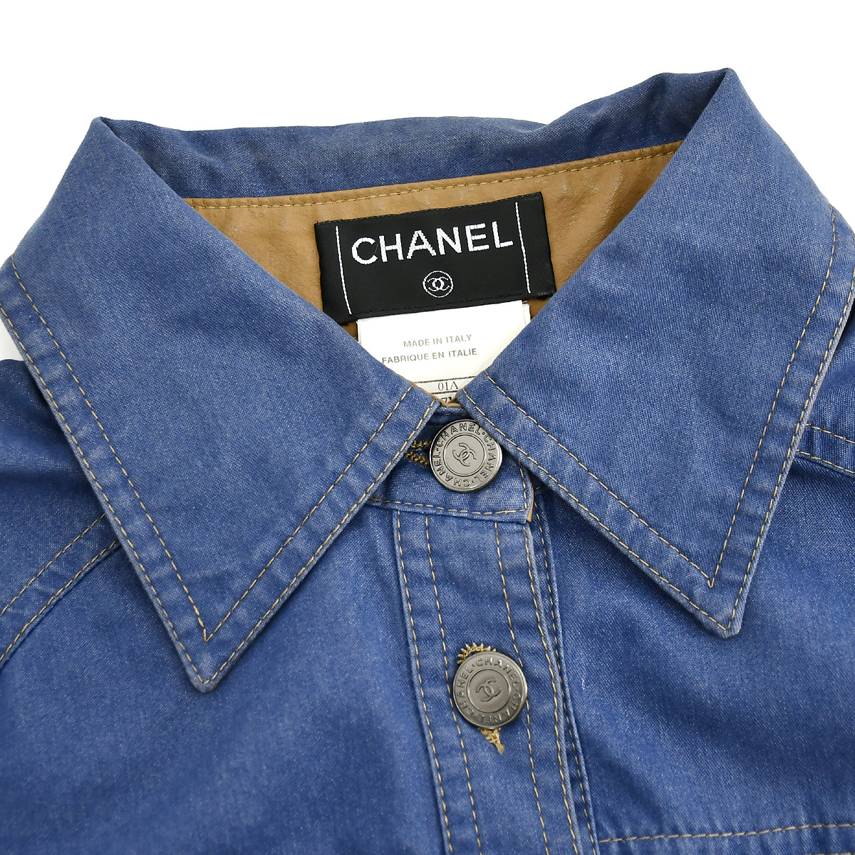 Luxury Chanel Single Breasted Jacket Blue 01A #34
