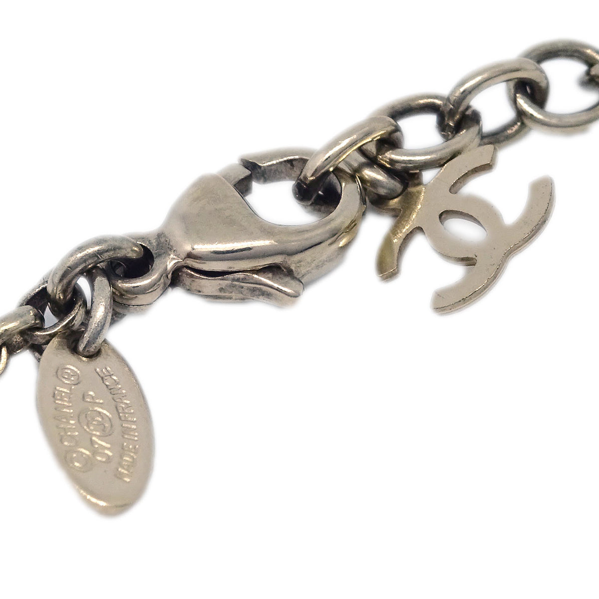 Luxury Chanel Gold White Pendant Necklace 07P