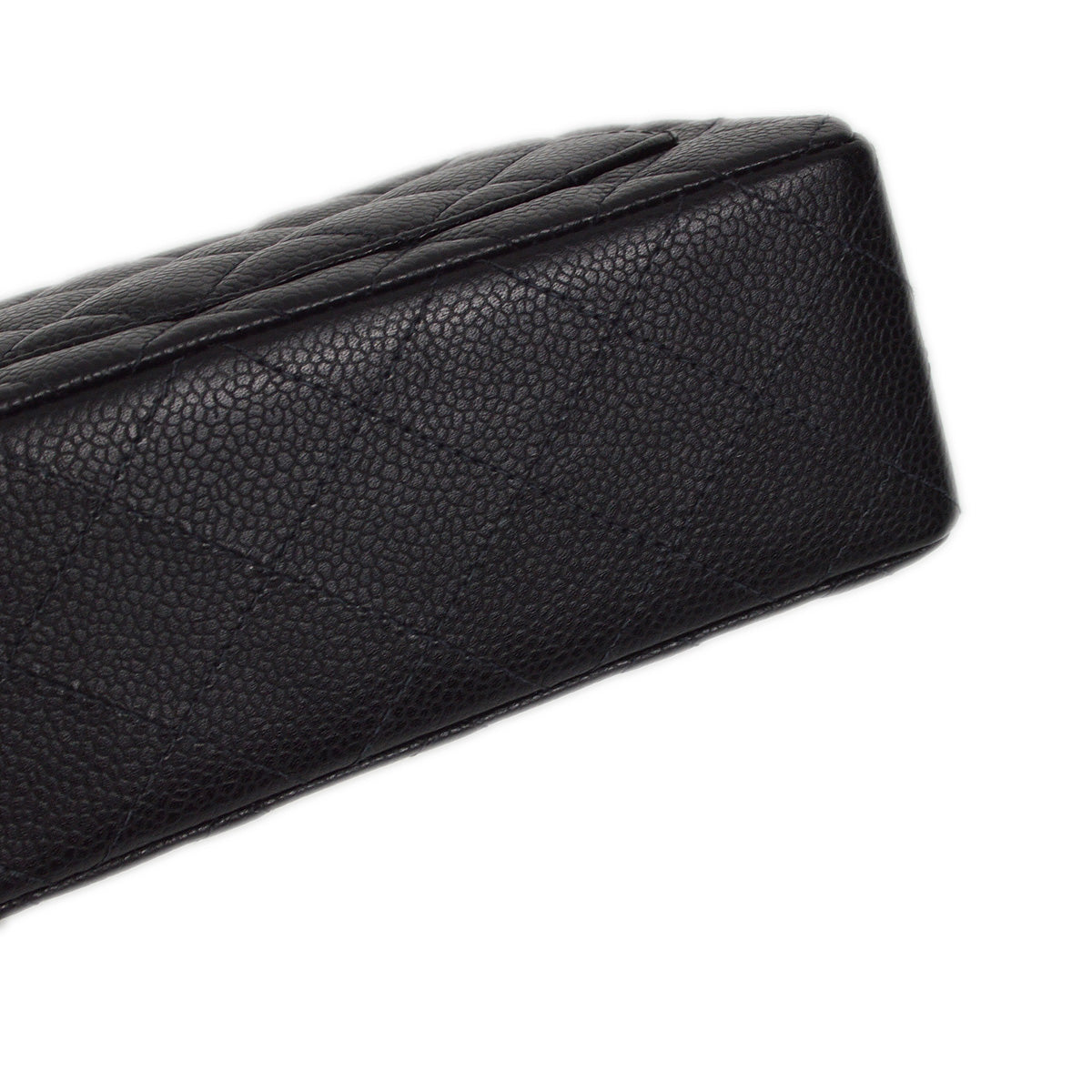 Luxury Chanel 2003-2004 Black Caviar Mini Classic Square Flap Shoulder Bag 17