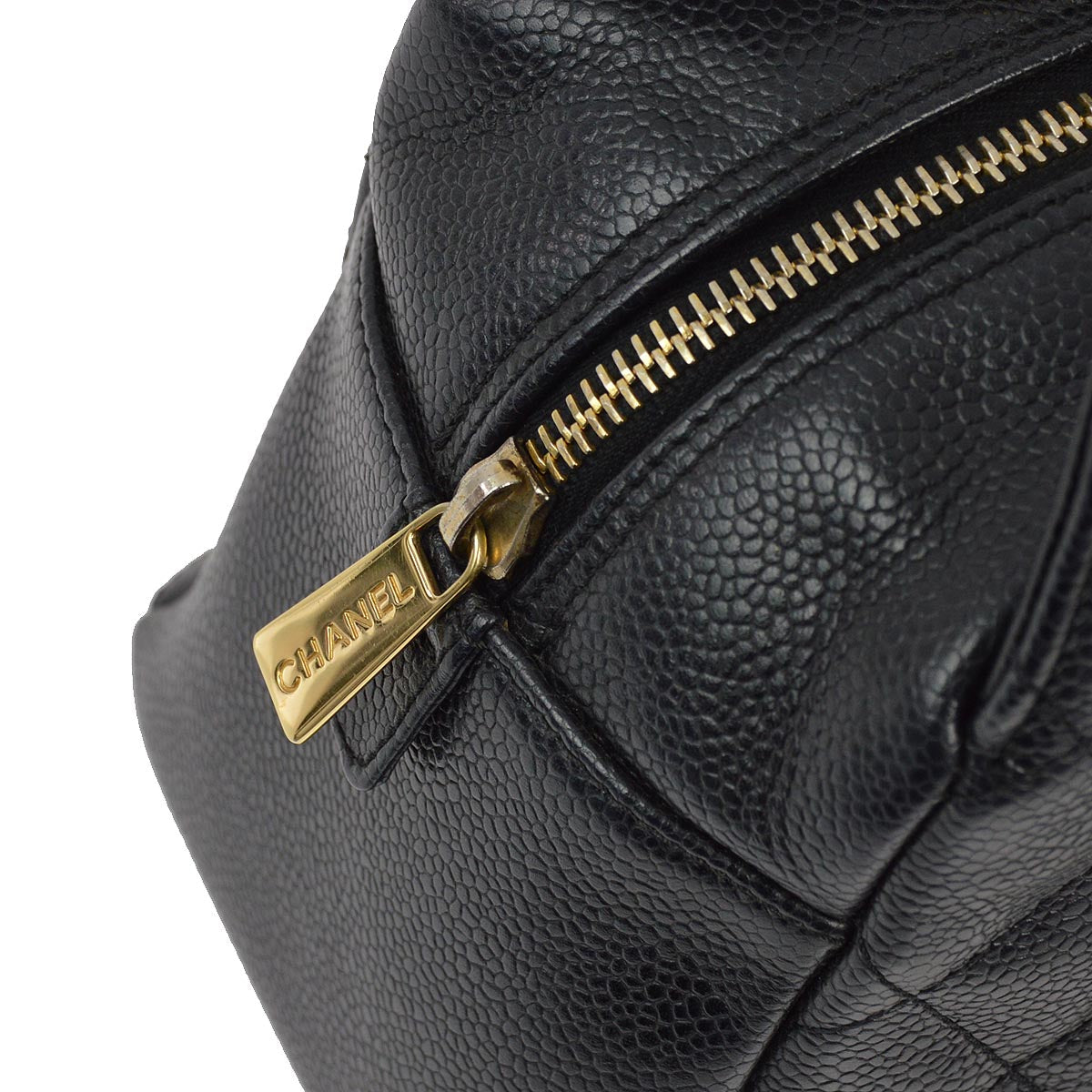 Luxury Chanel 2005-2006 Black Caviar Petite Timeless Tote PTT Chain Handbag