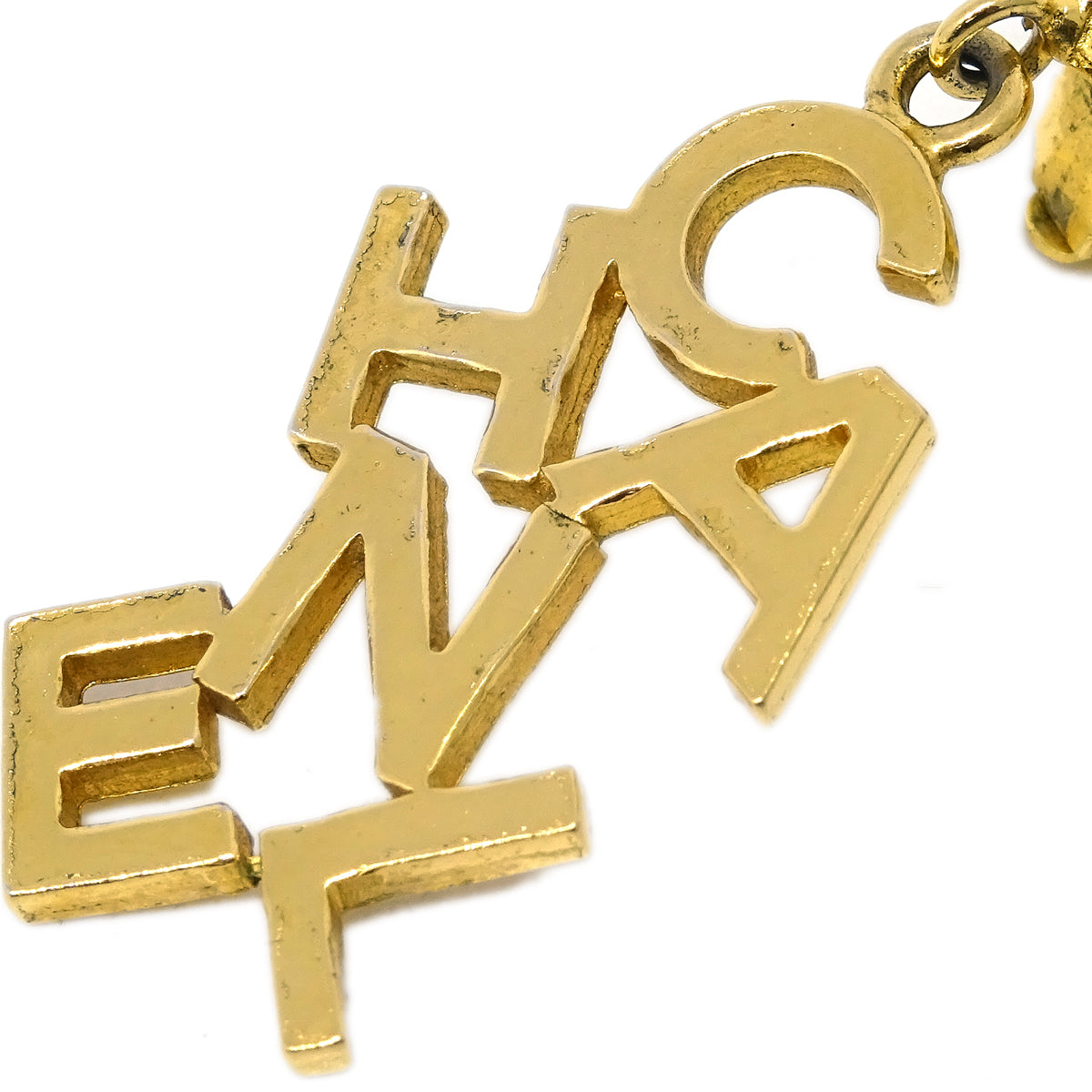 Luxury Chanel Gold Dangle Earrings Clip-On