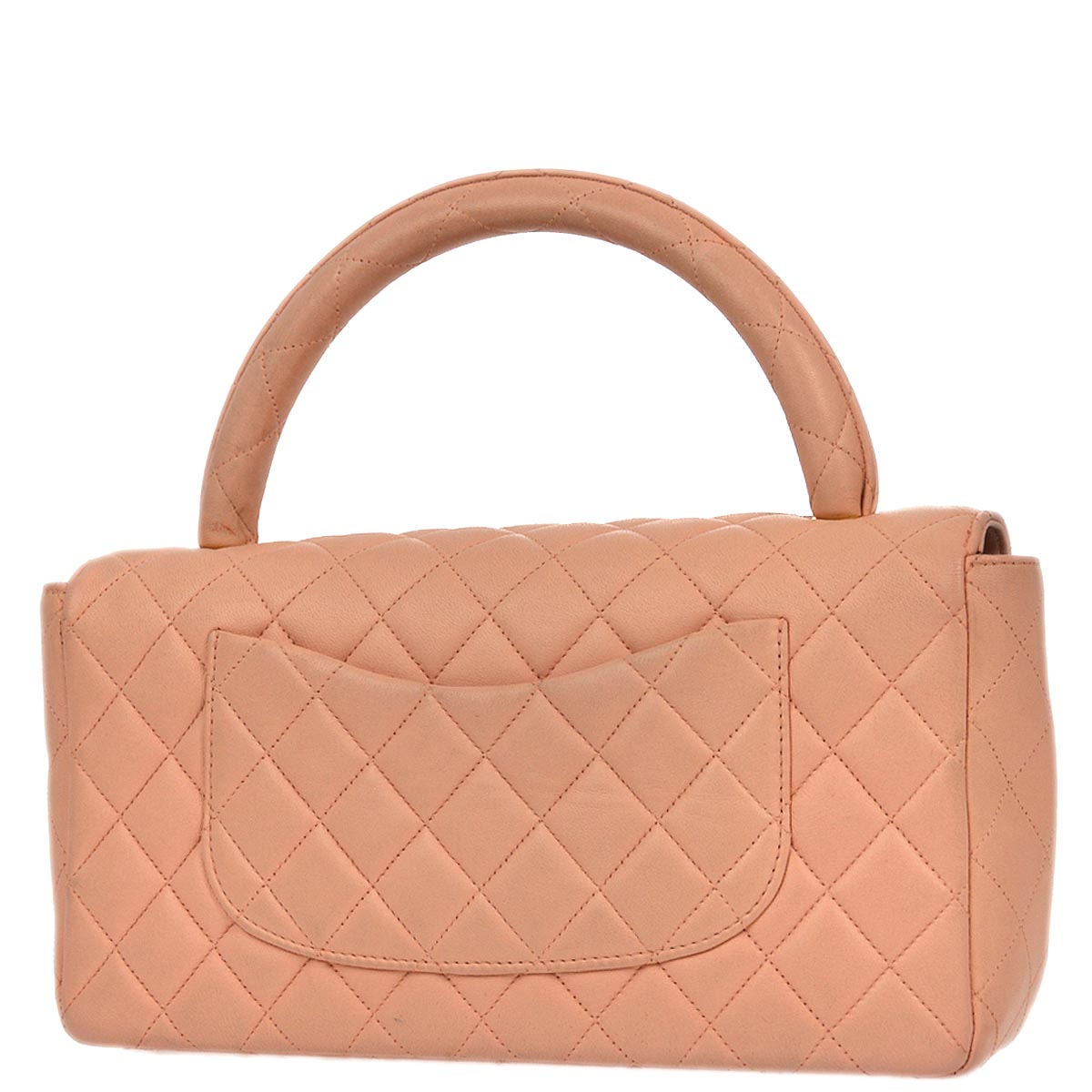 Luxury Chanel 1994-1996 Pink Lambskin Classic Single Flap 2 in 1 Handbag Set