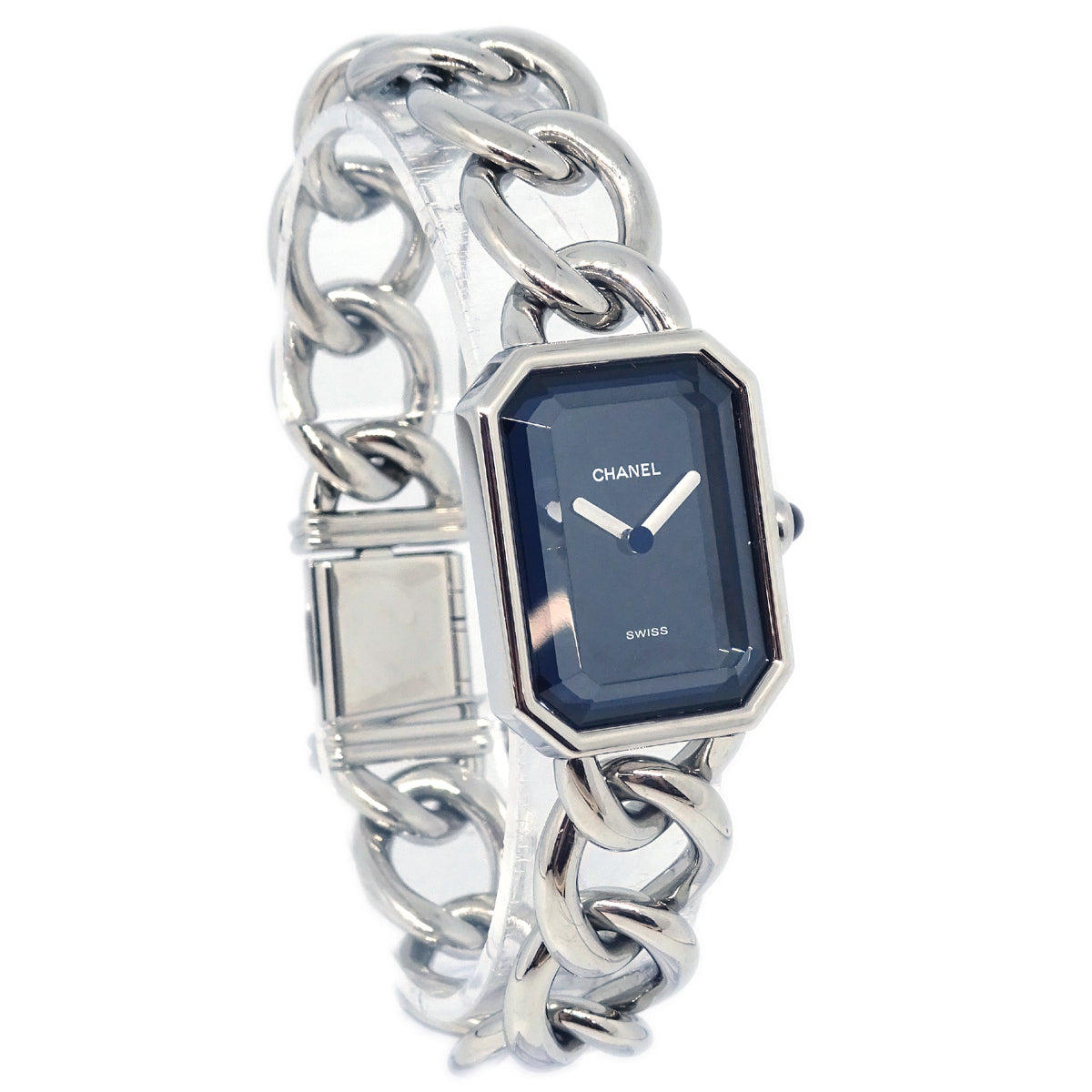 Luxury Chanel Premiere Quartz Watch Silver SS #XL