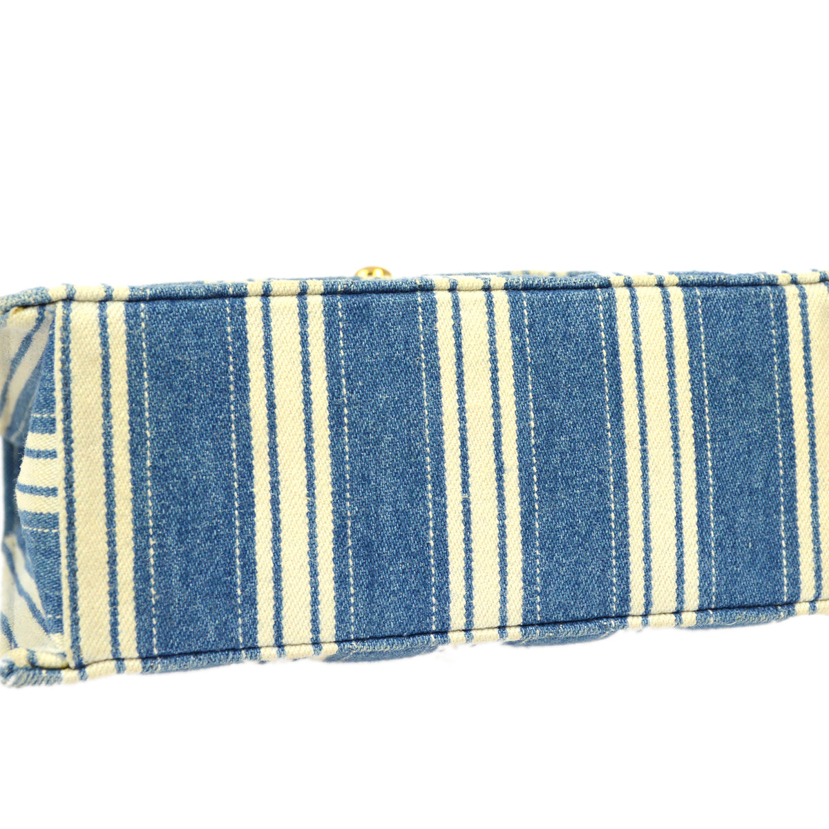 Luxury Chanel * 1997-1999 Blue White Stripe Handbag