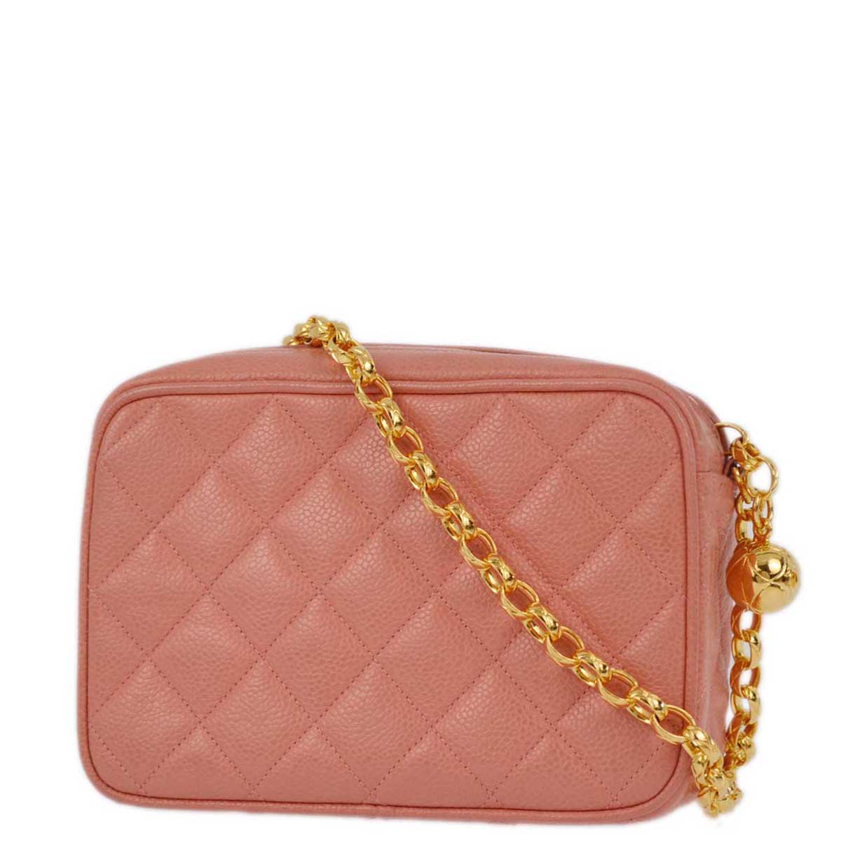 Luxury Chanel 1991-1994 Pink Caviar Camera Bag Mini