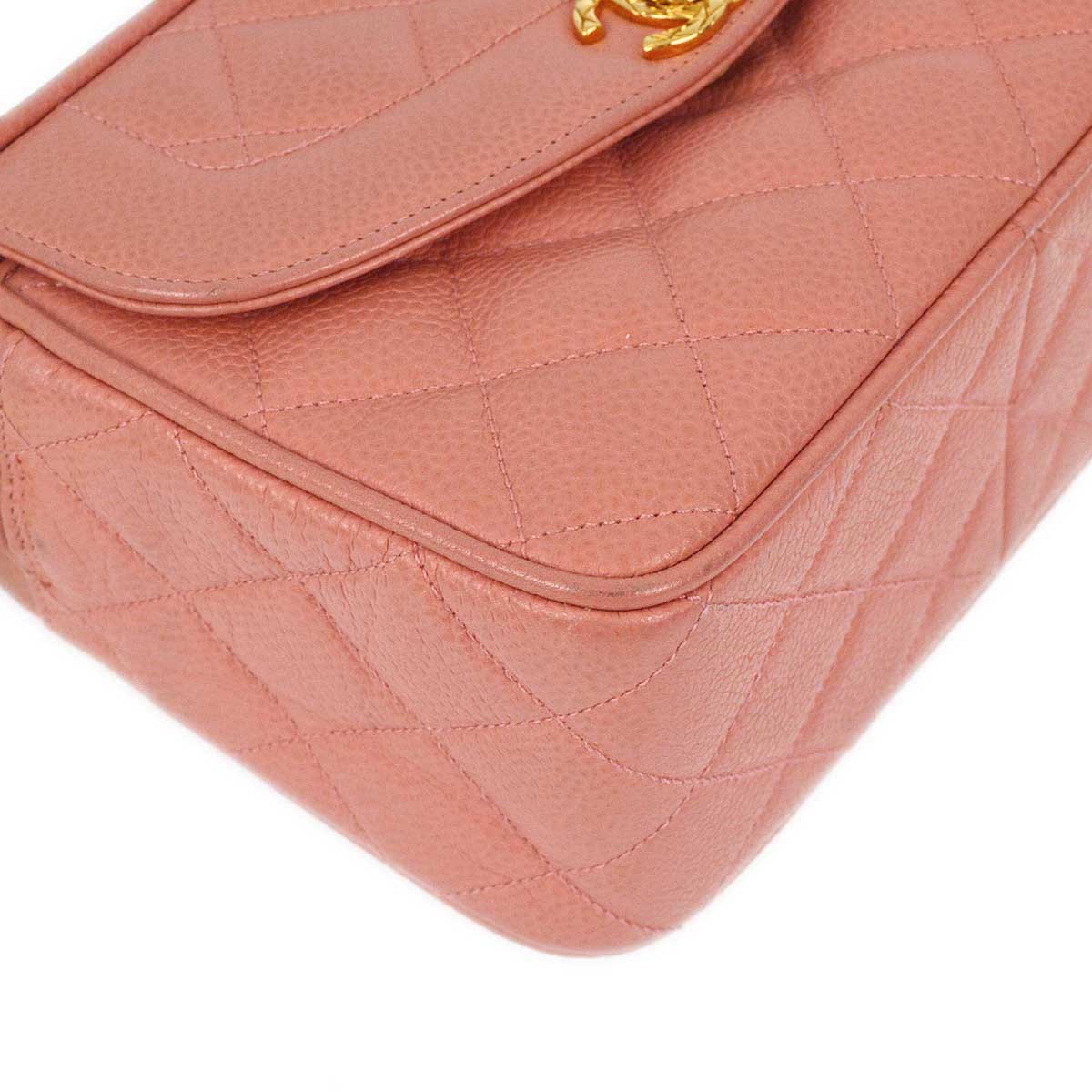 Luxury Chanel 1991-1994 Pink Caviar Camera Bag Mini