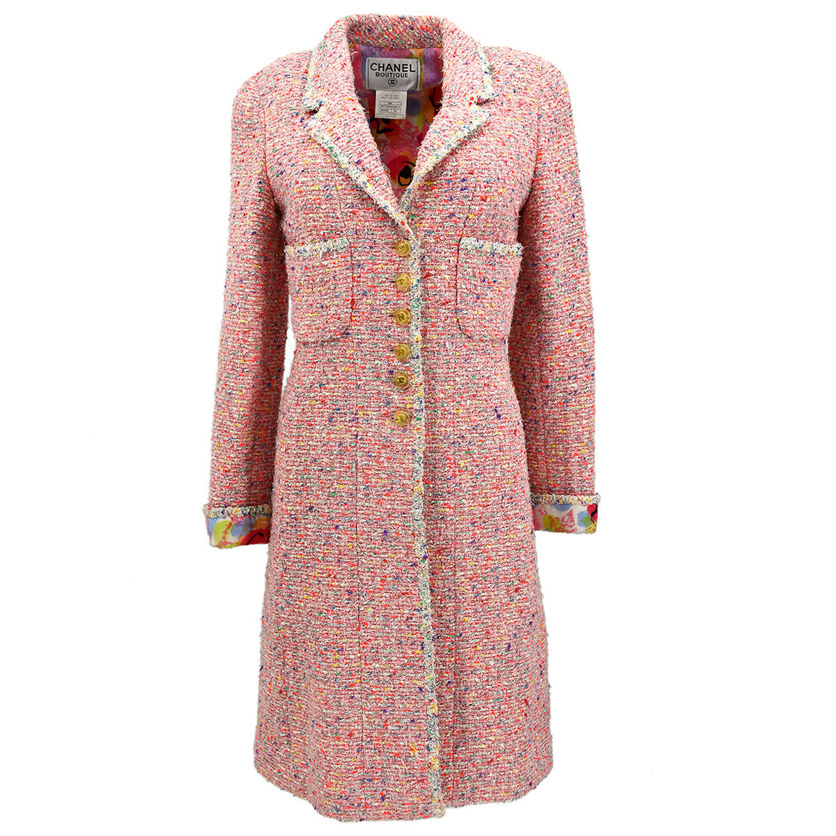 Luxury Chanel Coat Pink 97P #36