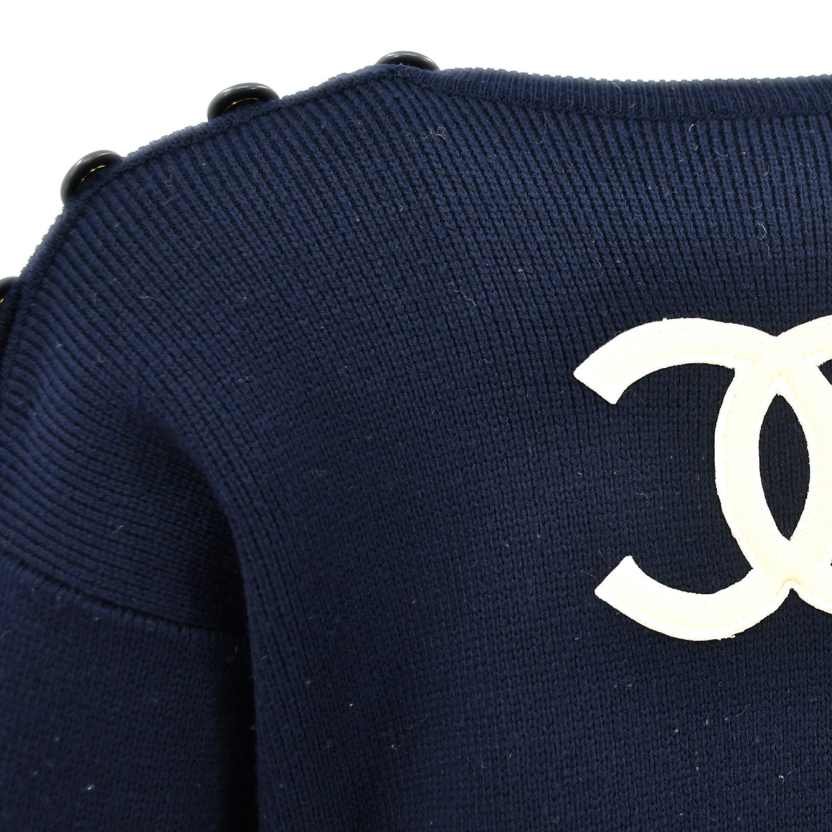 Luxury Chanel Sweater Navy 94C #38