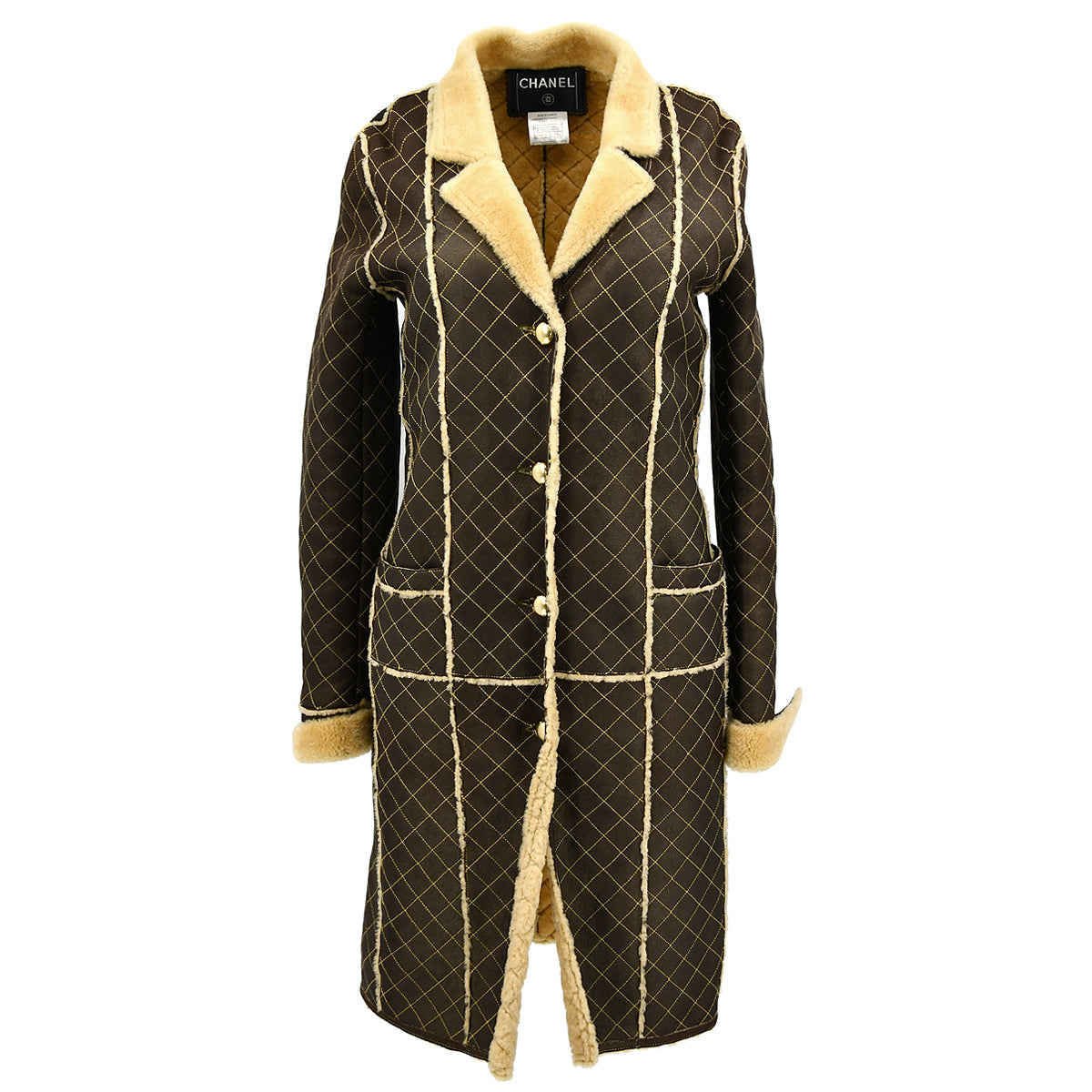 Luxury Chanel Coat Brown 04A #34