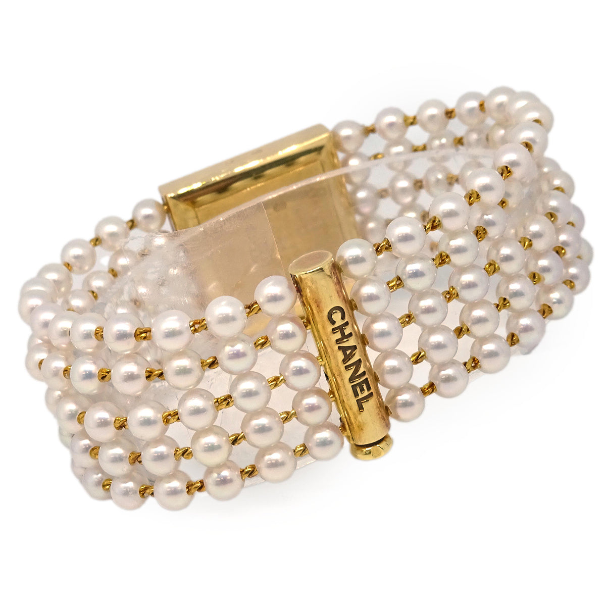 Luxury Chanel Mademoiselle Watch Quartz Pearl 18KYG #L
