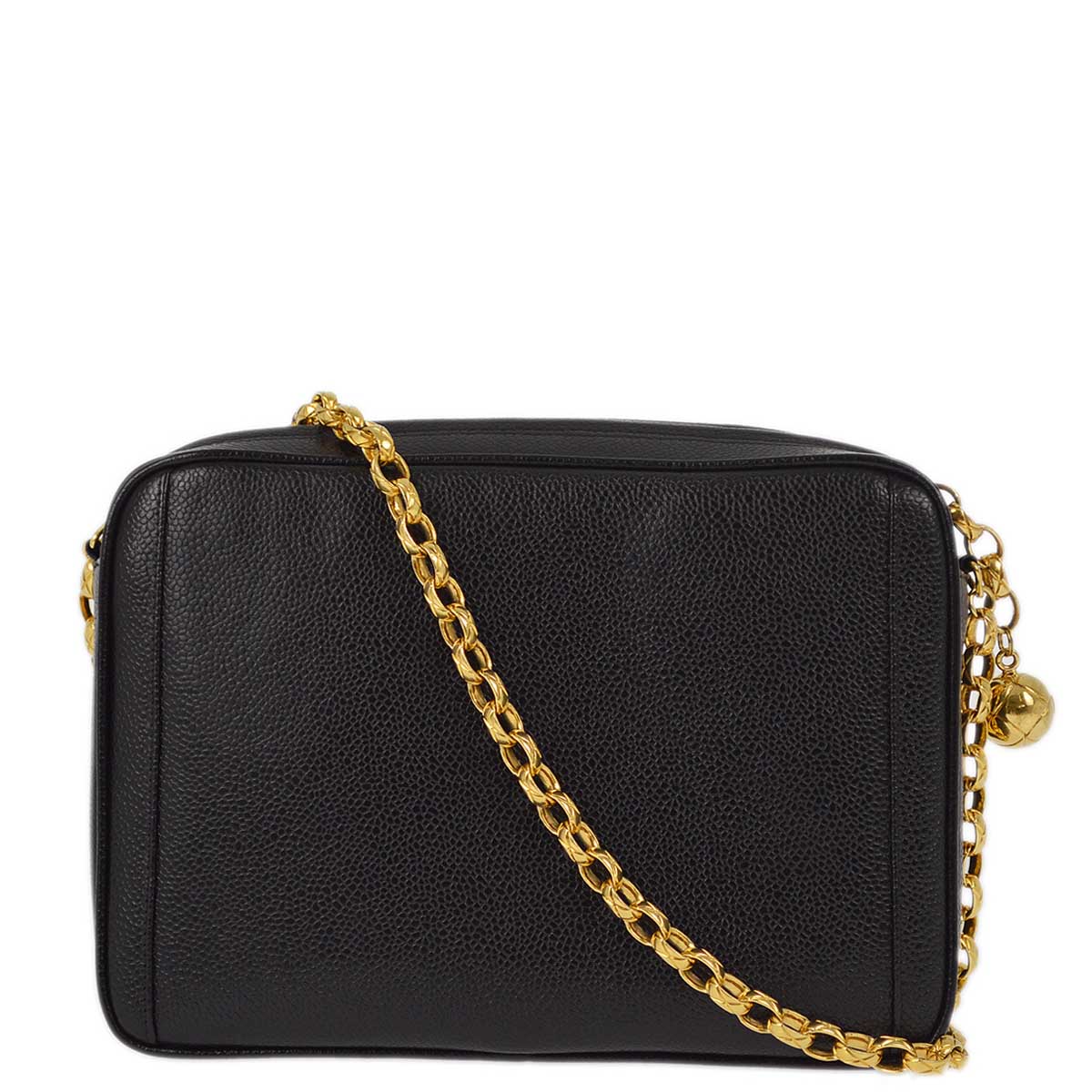 Luxury Chanel 1991-1994 Black Caviar Camera Bag Small