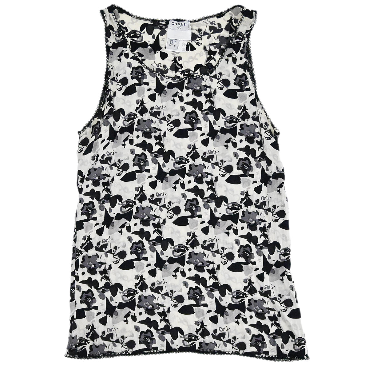Luxury Chanel Sleeveless Black 05P #40