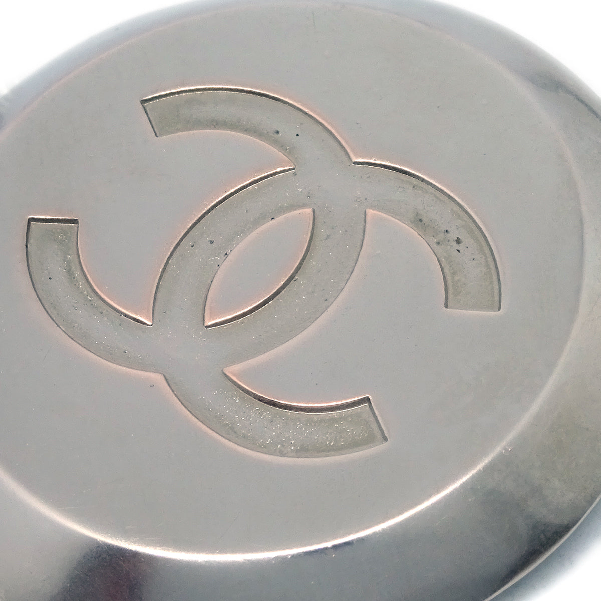 Luxury Chanel Scarf Ring Silver 99P
