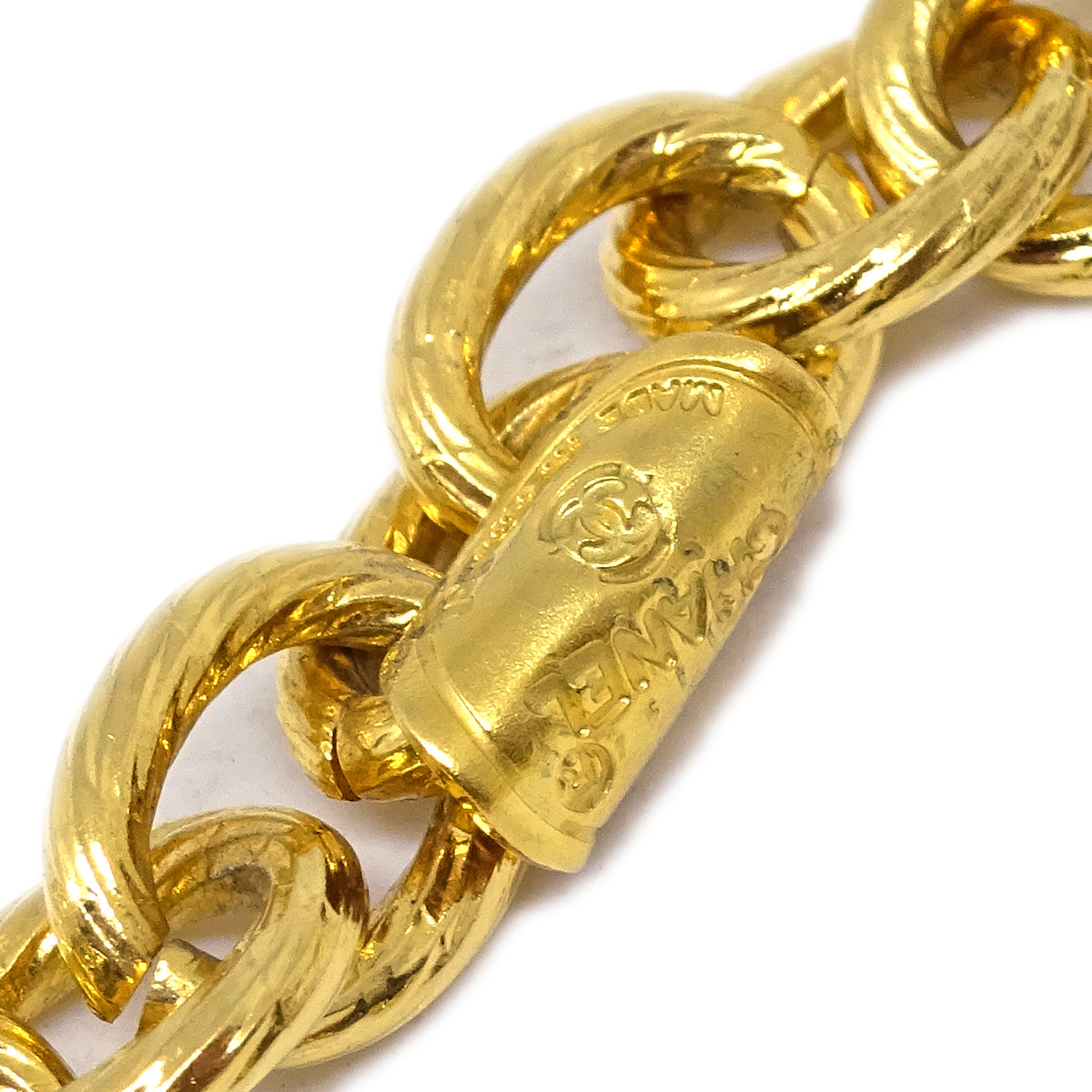 Luxury Chanel Bow Chain Necklace Gold