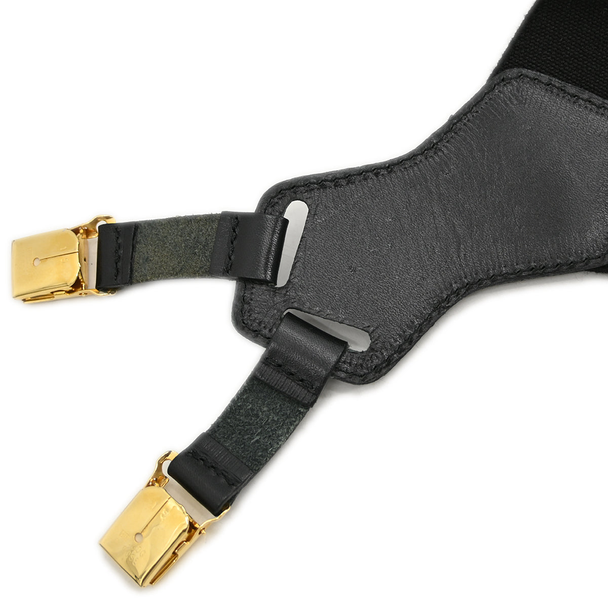 Luxury Chanel Suspenders Black Small New