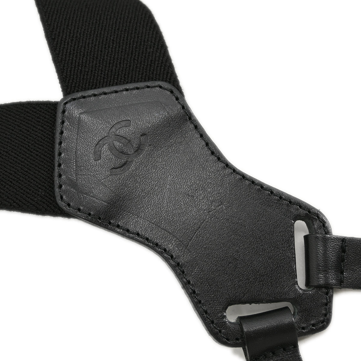 Luxury Chanel Suspenders Black Small New