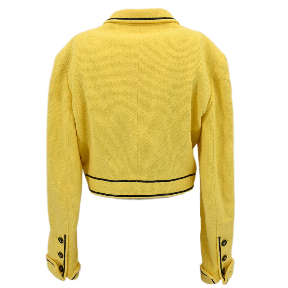 Luxury Chanel Single Breasted Jacket Yellow P95 #44