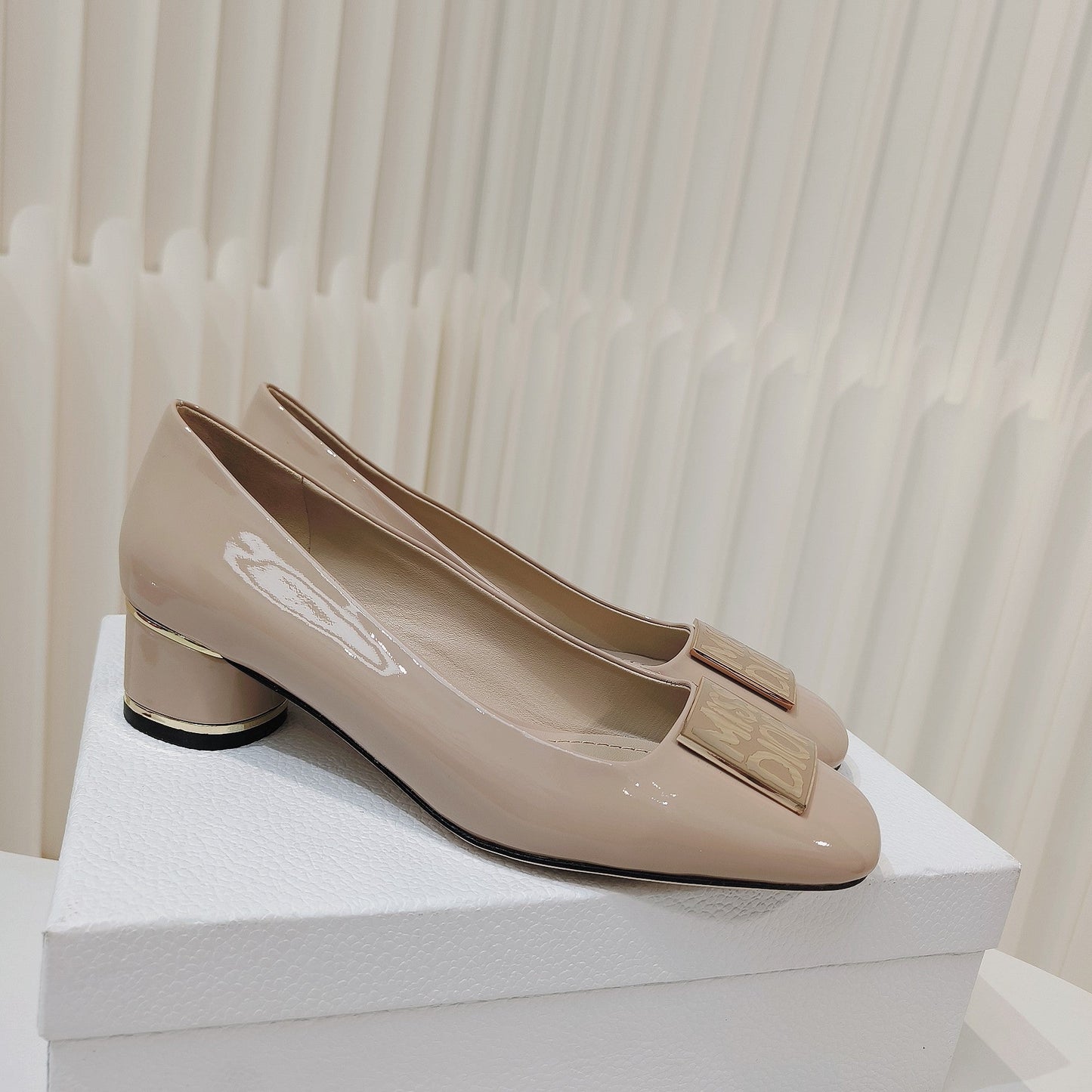 Luxury DiorMiss  Luxury DiorPump 40mm In Beige Cowhide 111364