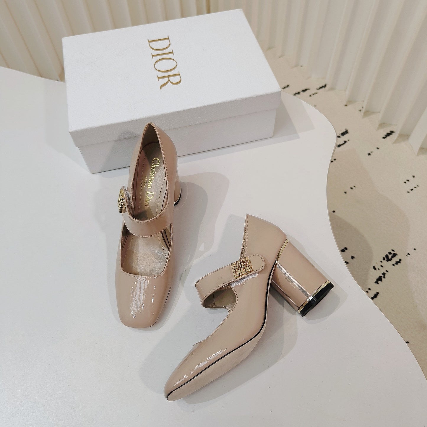 Luxury DiorMiss  Luxury DiorPump 85mm In Beige Cowhide 111355