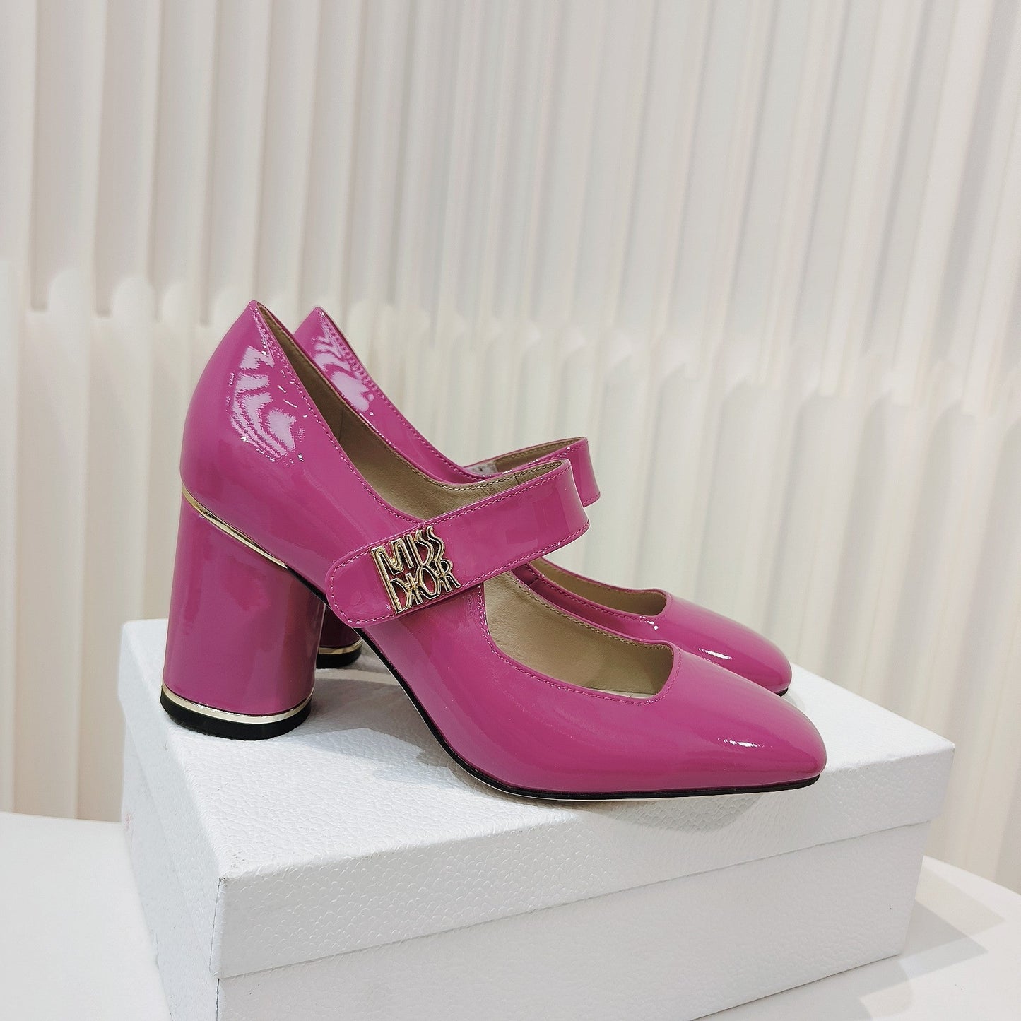 Luxury DiorMiss  Luxury DiorPump 85mm In Deep Pink Cowhide 111357
