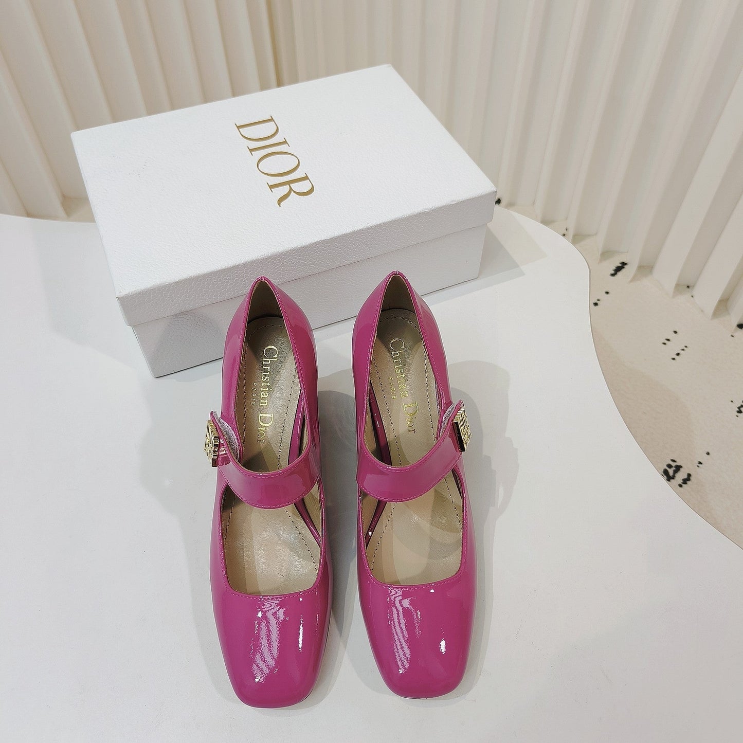 Luxury DiorMiss  Luxury DiorPump 85mm In Deep Pink Cowhide 111357