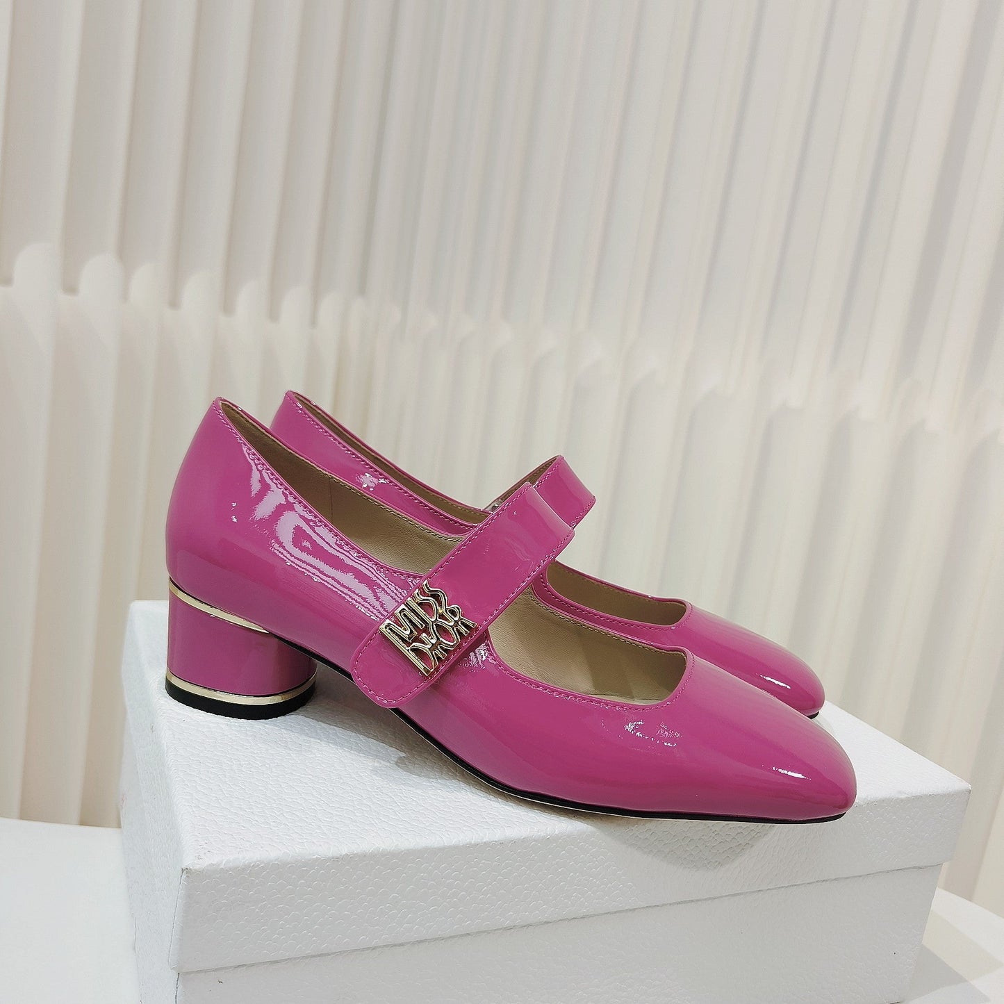 Luxury DiorMiss  Luxury DiorPump 40mm In Deep Pink Cowhide 111346