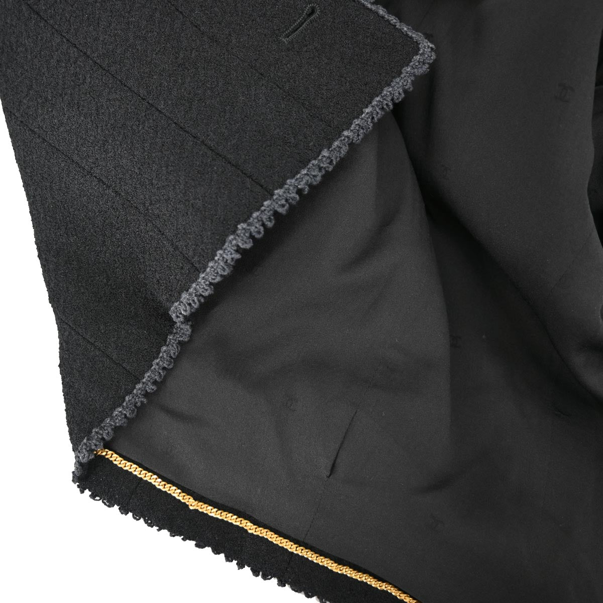 Luxury Chanel Single Breasted Jacket Black 97P #36