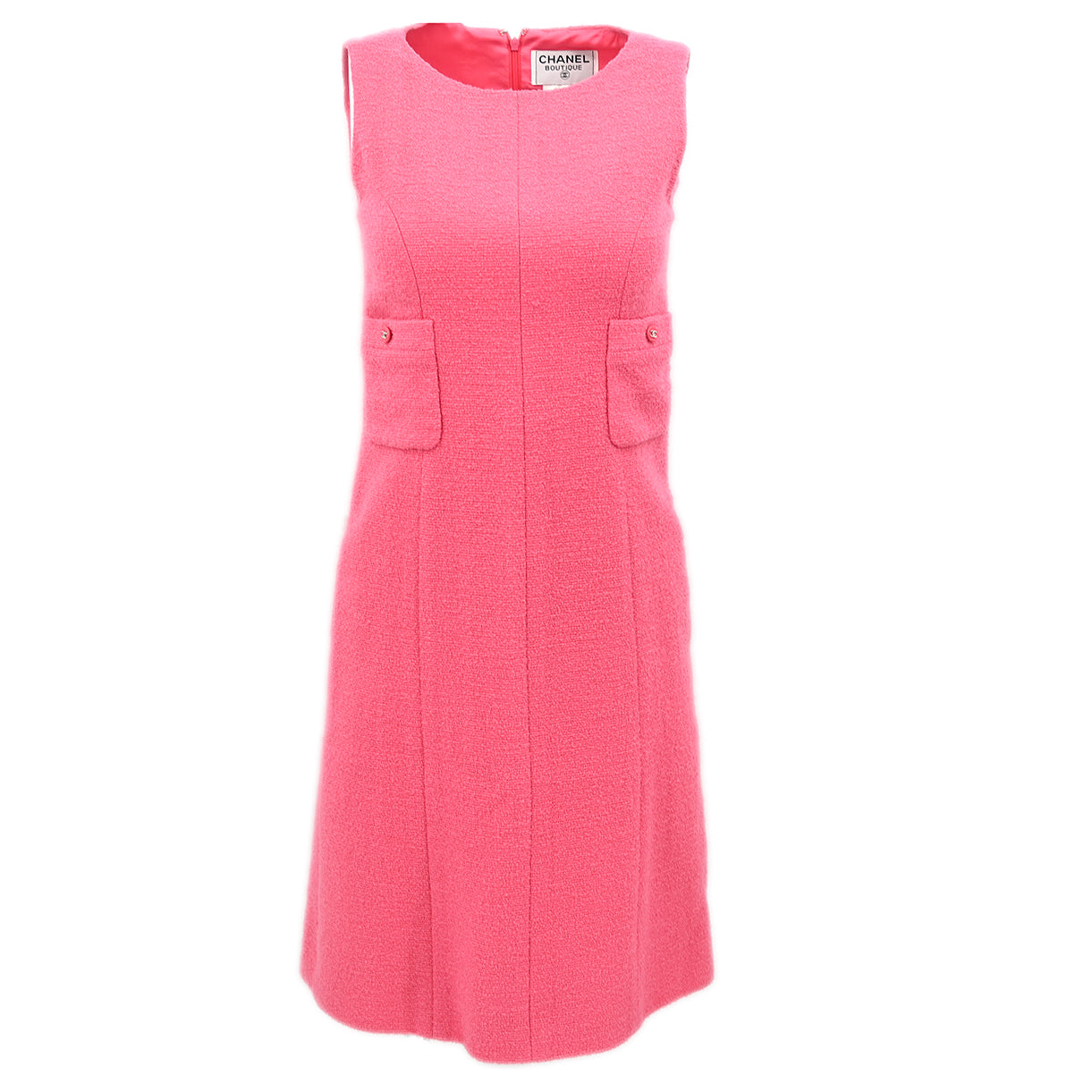 Luxury Chanel Setup Suit Jacket Dress Pink 96P #36