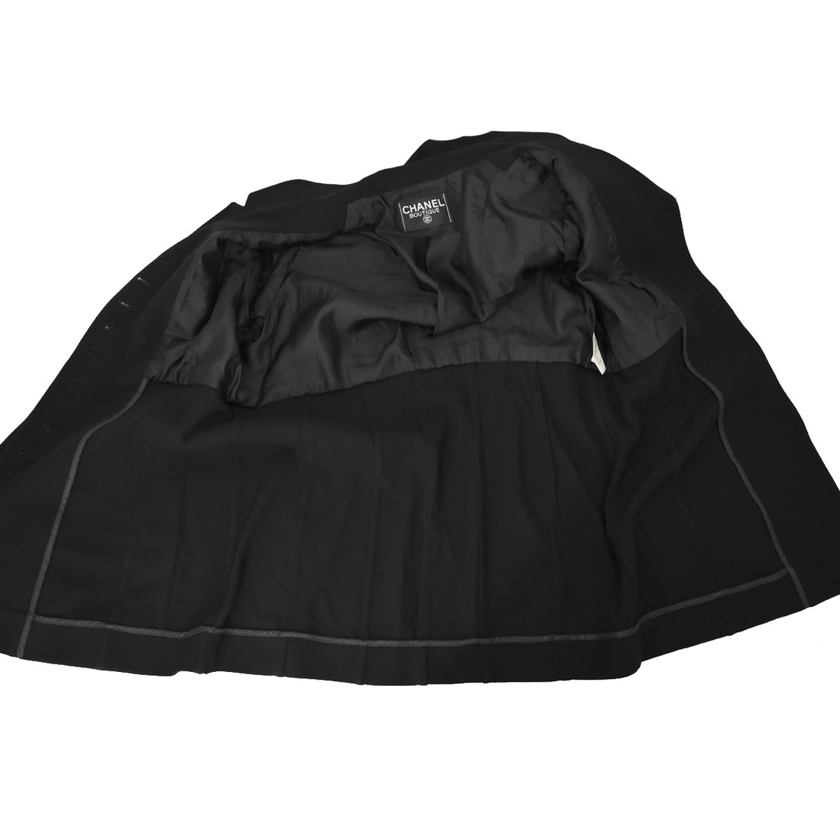Luxury Chanel Single Breasted Jacket Black