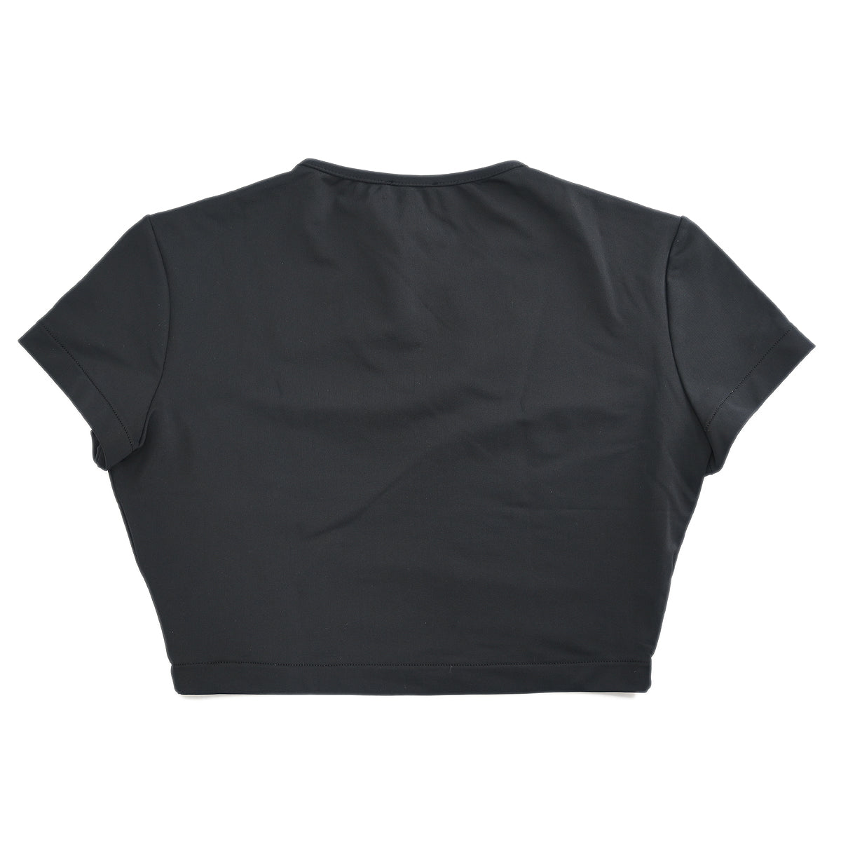 Luxury Chanel Cropped T-shirt Black 95P #40