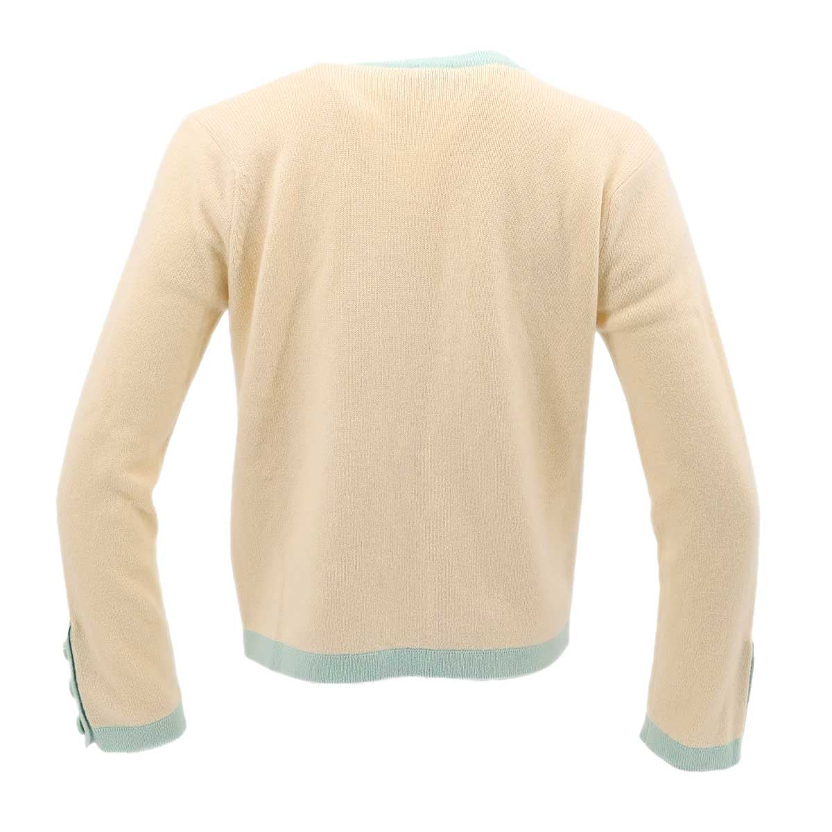 Luxury Chanel Ensemble Cardigan Top Ivory