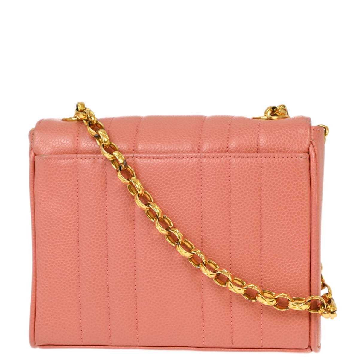 Luxury Chanel * 1991-1994 Pink Caviar Mademoiselle Shoulder Bag