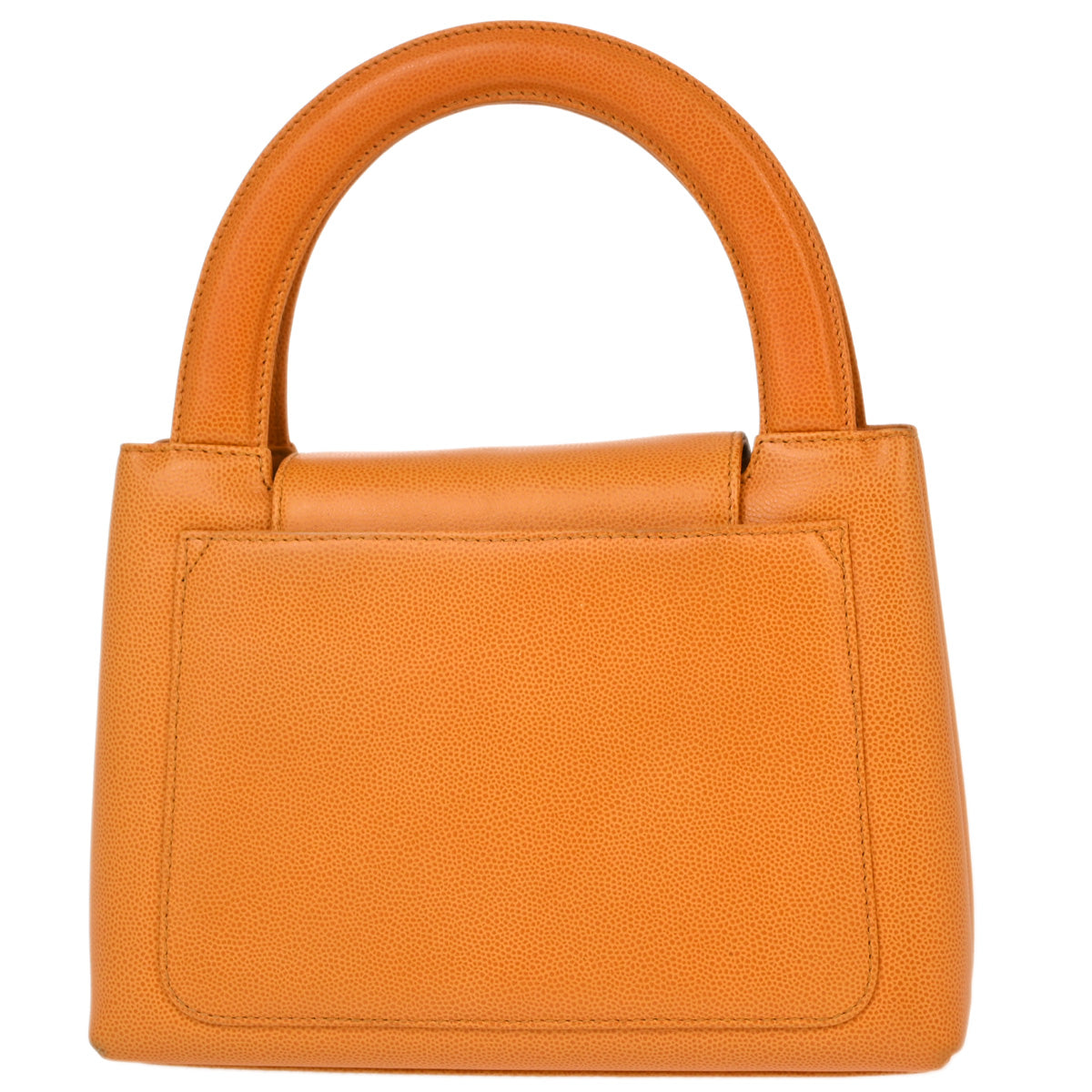 Luxury Chanel * 1997-1999 Orange Caviar Handbag