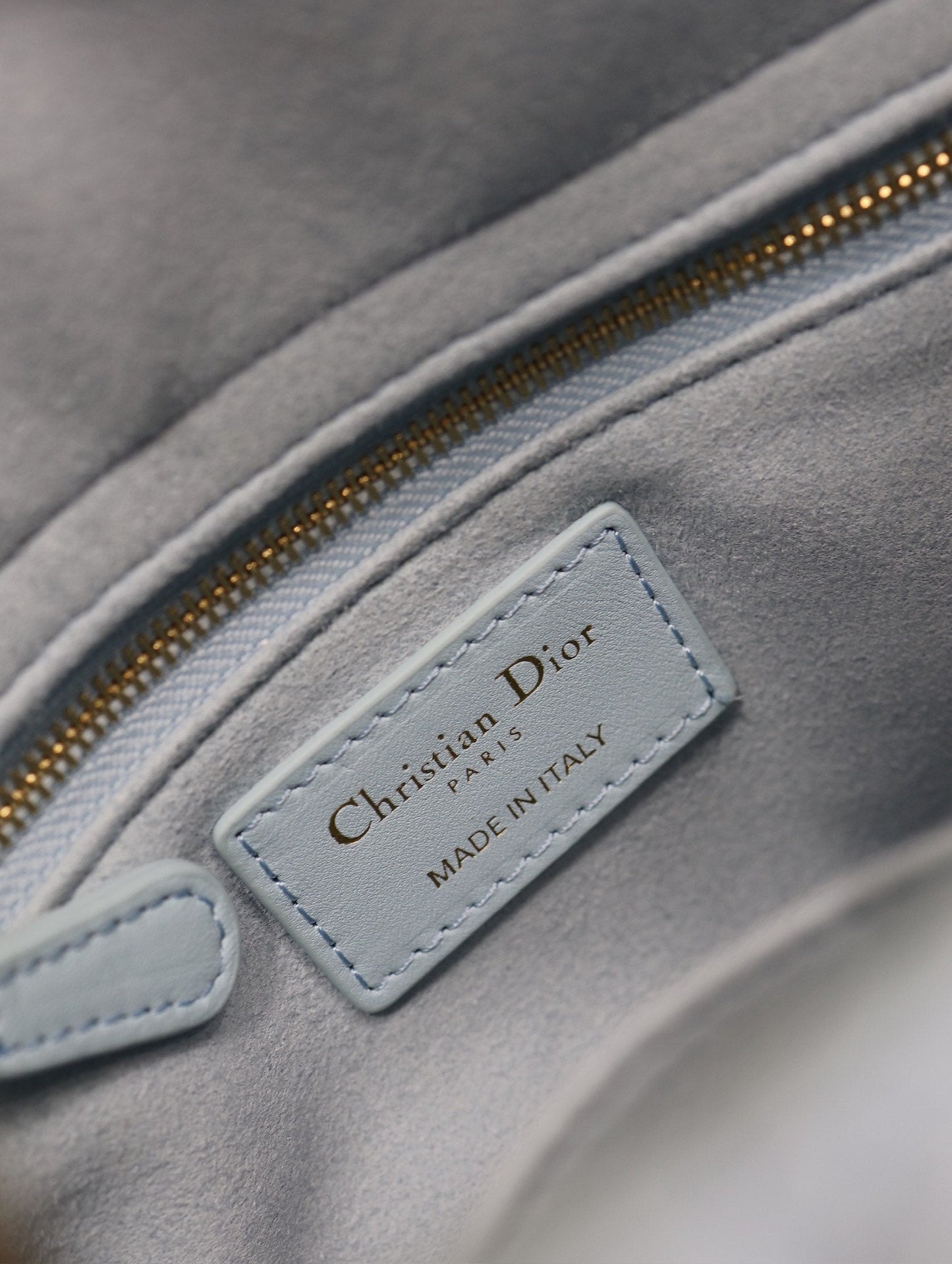 Luxury DiorLady Bag 17cm Celeste Blue Pale Green Lambksin