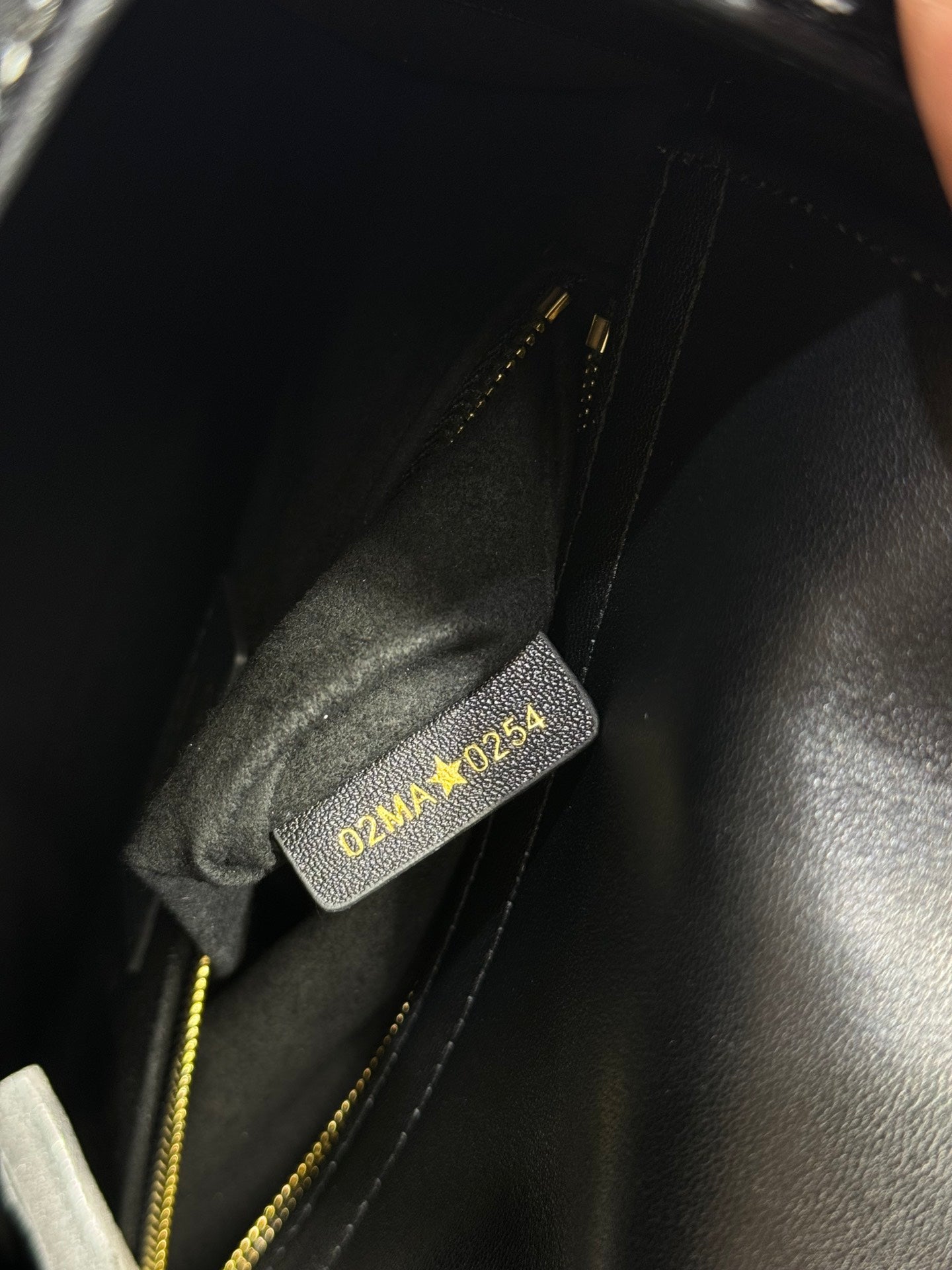 Luxury DiorMedium Lady 24 Black Lambskin Black White Canvas