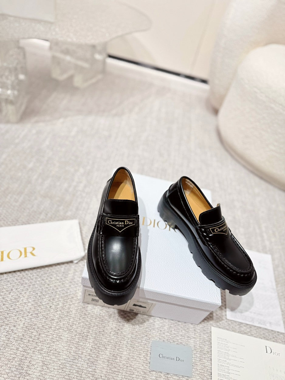 Luxury DiorBoy Platform Loafer In Black Cowhide 988788